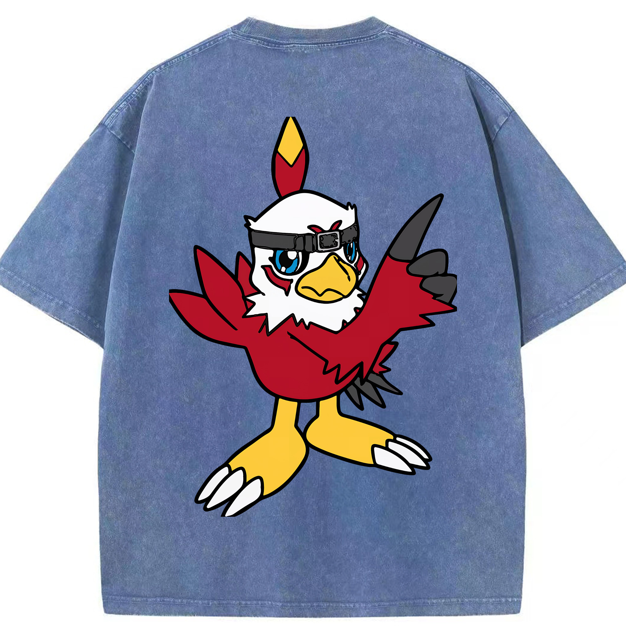 （画像用） Digimon デジタルモンスター/デジモン 綿100% ヴィンテージ風 半袖Tシャツ（背面プリント）