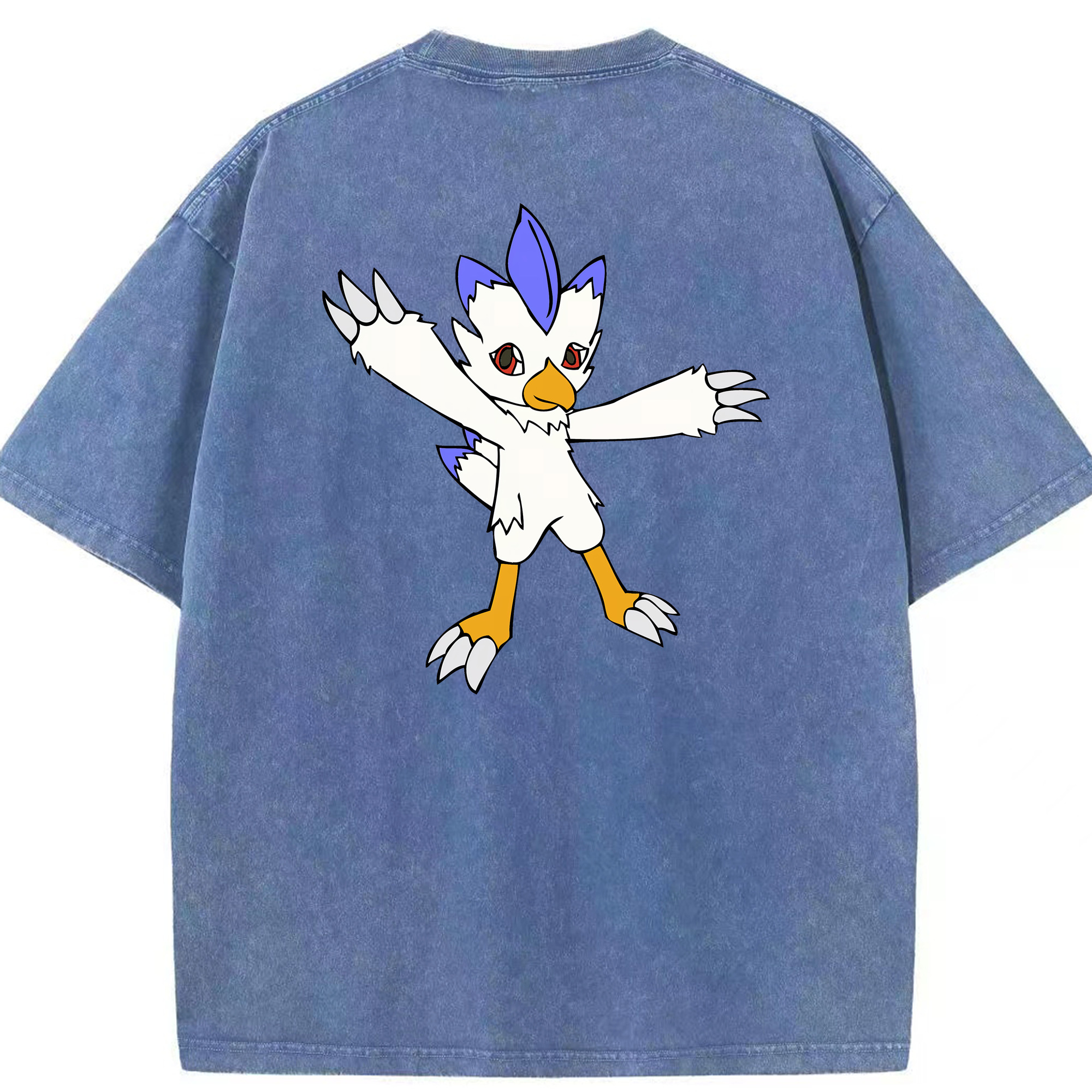 （画像用） Digimon デジタルモンスター/デジモン 綿100% ヴィンテージ風 半袖Tシャツ（背面プリント）