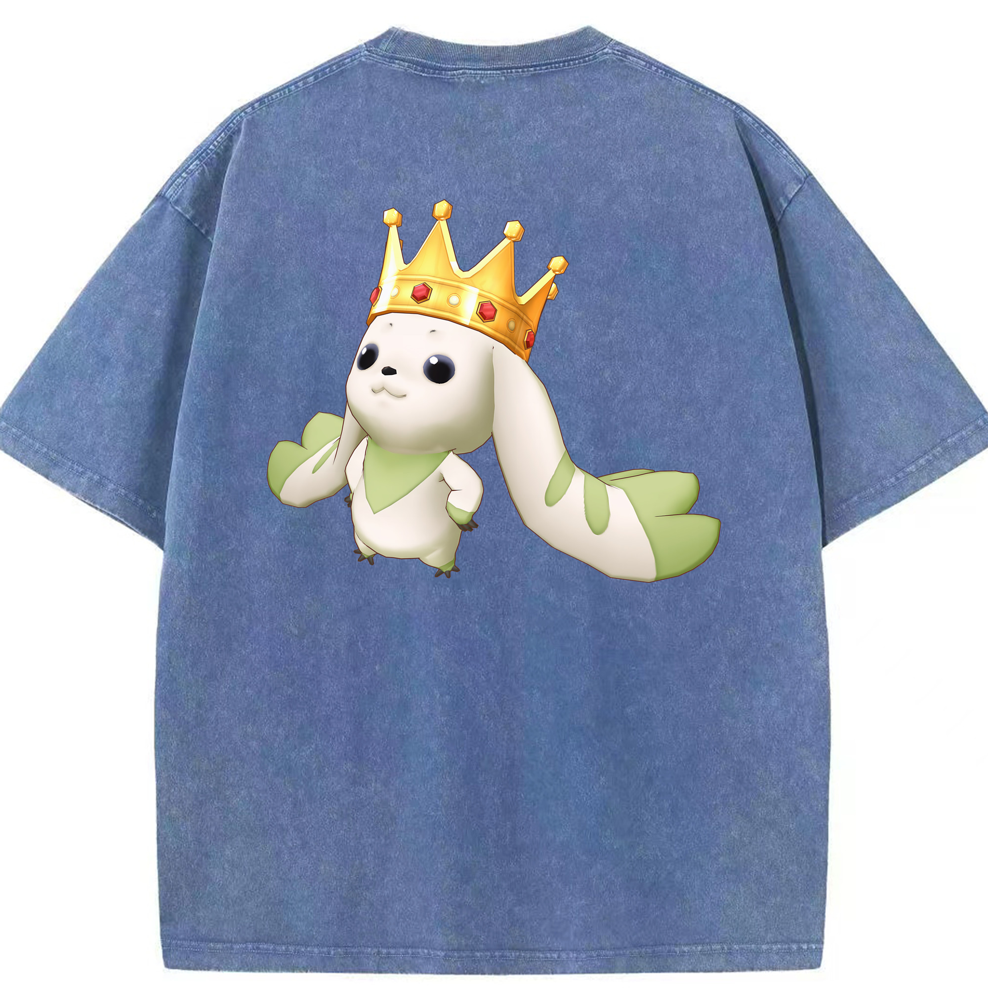 （画像用） Digimon デジタルモンスター/デジモン 綿100% ヴィンテージ風 半袖Tシャツ（背面プリント）