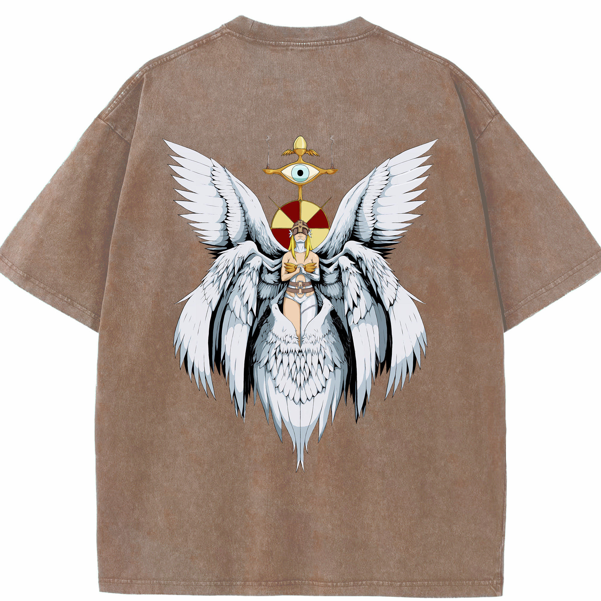 （画像用） Digimon デジタルモンスター/デジモン 綿100% ヴィンテージ風 半袖Tシャツ（背面プリント）