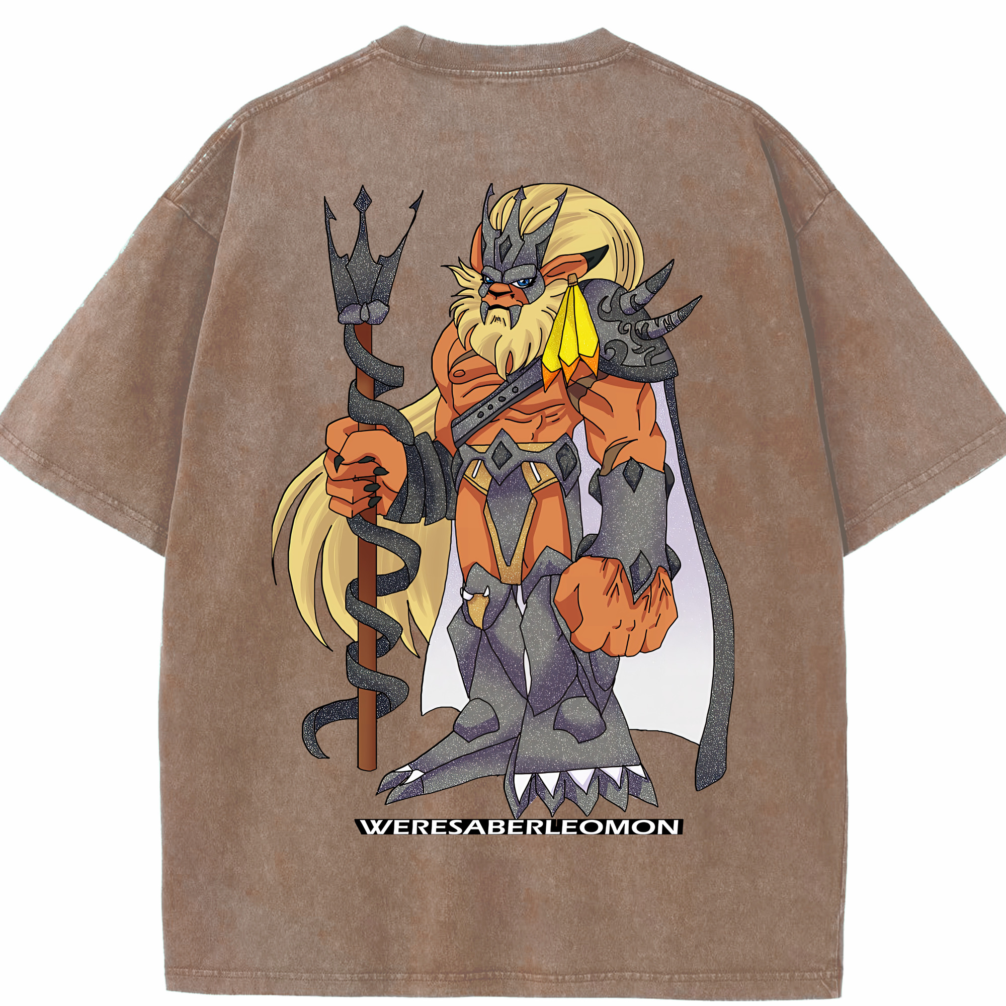 （画像用） Digimon デジタルモンスター/デジモン 綿100% ヴィンテージ風 半袖Tシャツ（背面プリント）
