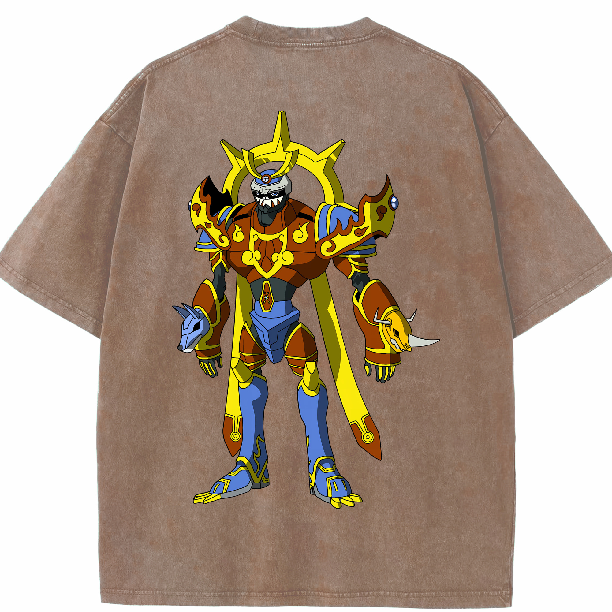 （画像用） Digimon デジタルモンスター/デジモン 綿100% ヴィンテージ風 半袖Tシャツ（背面プリント）
