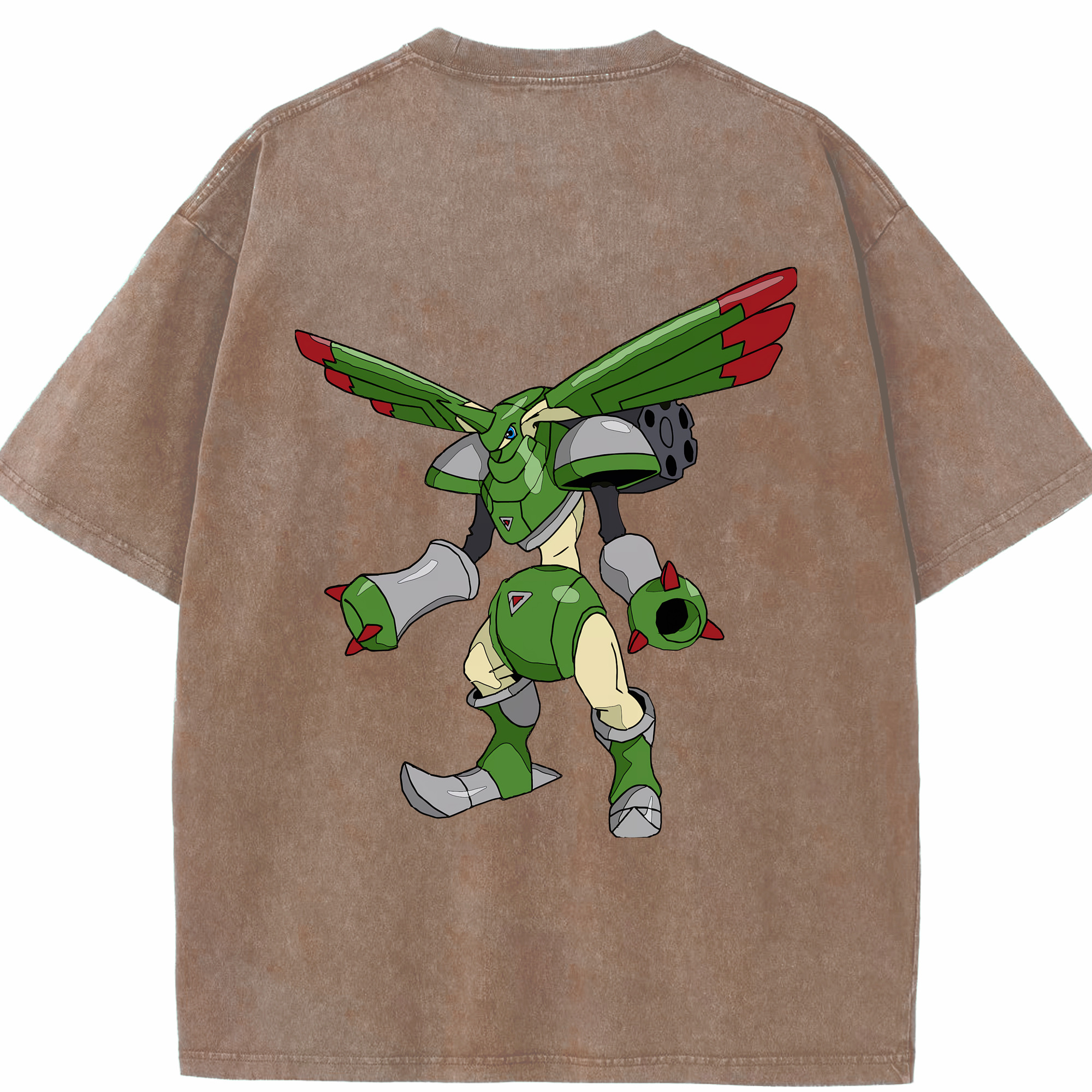 （画像用） Digimon デジタルモンスター/デジモン 綿100% ヴィンテージ風 半袖Tシャツ（背面プリント）