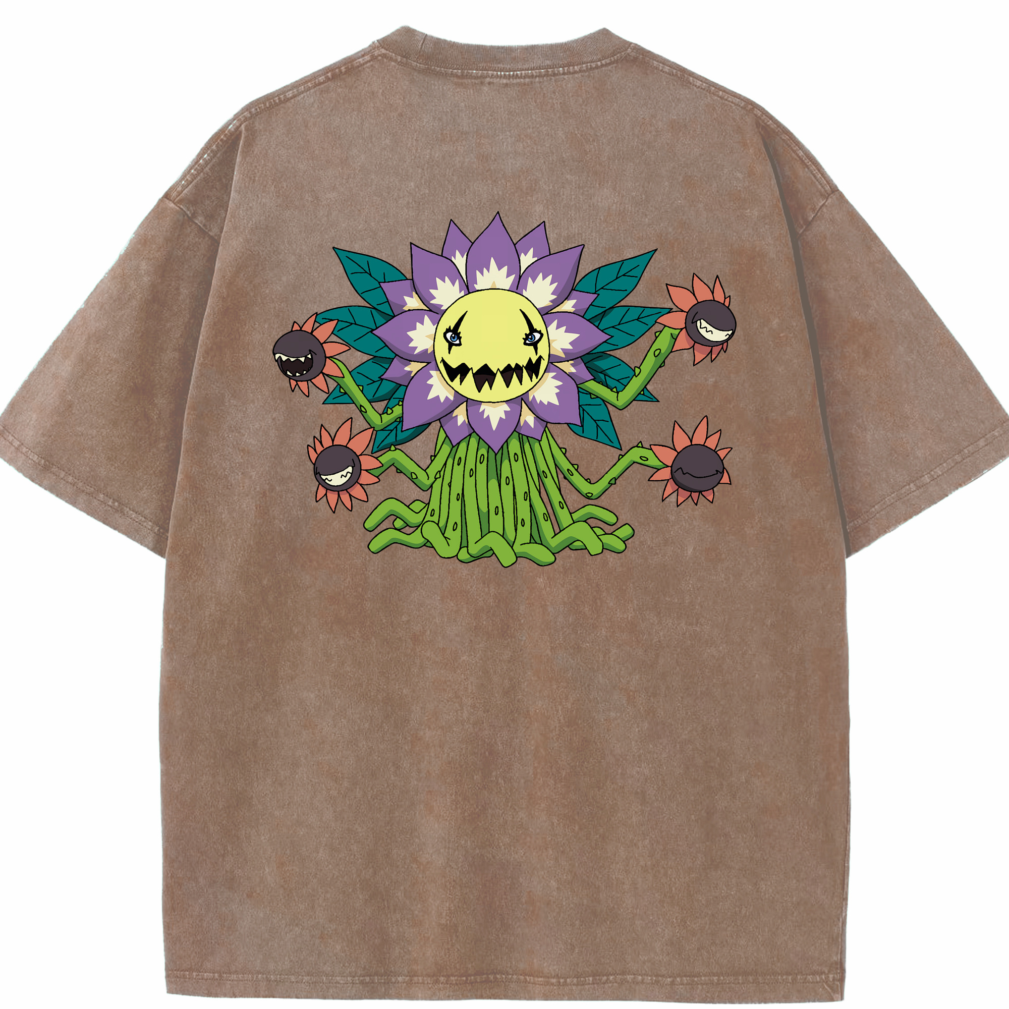 （画像用） Digimon デジタルモンスター/デジモン 綿100% ヴィンテージ風 半袖Tシャツ（背面プリント）