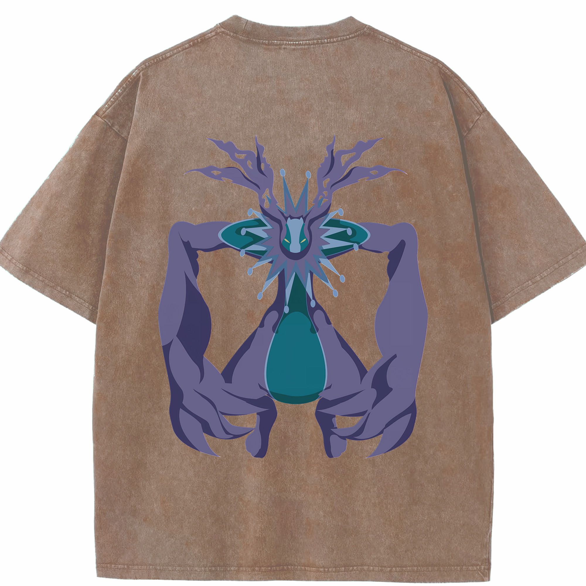 （画像用） Digimon デジタルモンスター/デジモン 綿100% ヴィンテージ風 半袖Tシャツ（背面プリント）