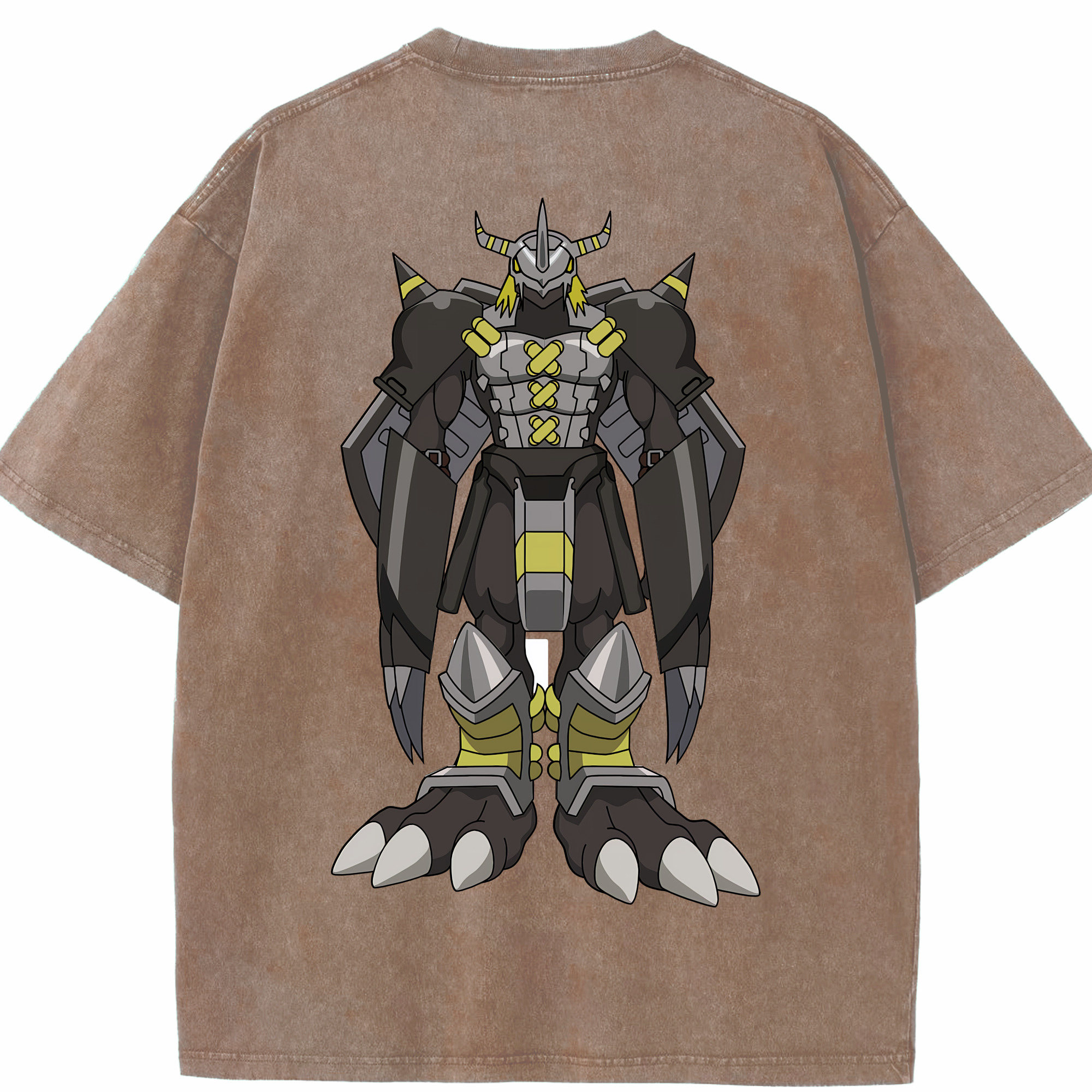 （画像用） Digimon デジタルモンスター/デジモン 綿100% ヴィンテージ風 半袖Tシャツ（背面プリント）
