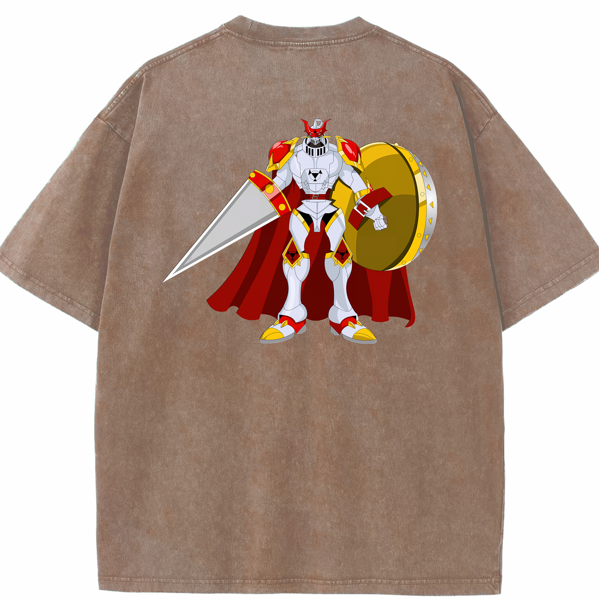 （画像用） Digimon デジタルモンスター/デジモン 綿100% ヴィンテージ風 半袖Tシャツ（背面プリント）