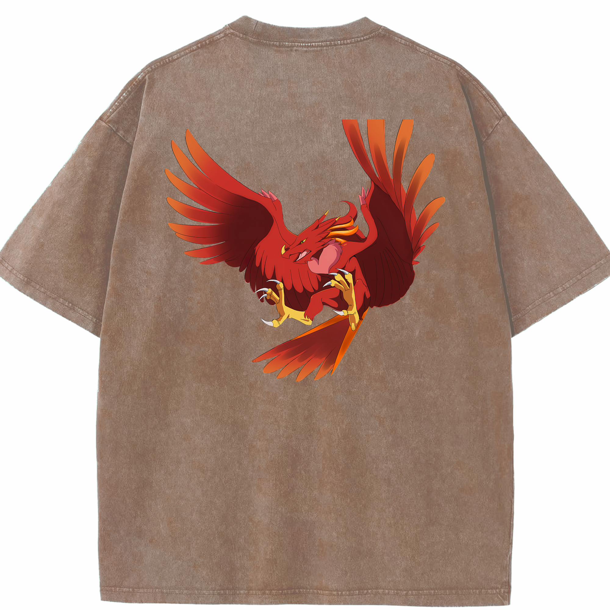 （画像用） Digimon デジタルモンスター/デジモン 綿100% ヴィンテージ風 半袖Tシャツ（背面プリント）