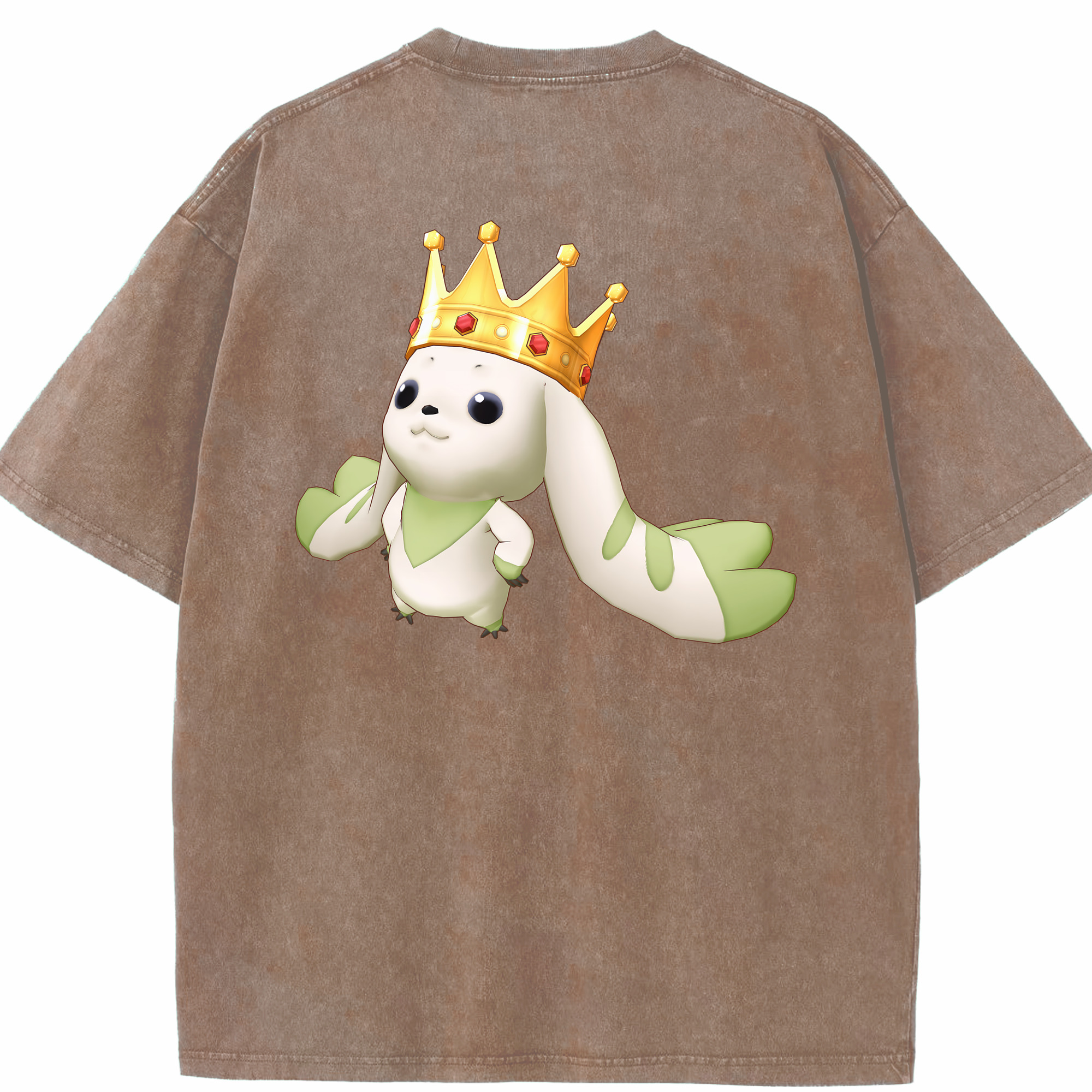 （画像用） Digimon デジタルモンスター/デジモン 綿100% ヴィンテージ風 半袖Tシャツ（背面プリント）