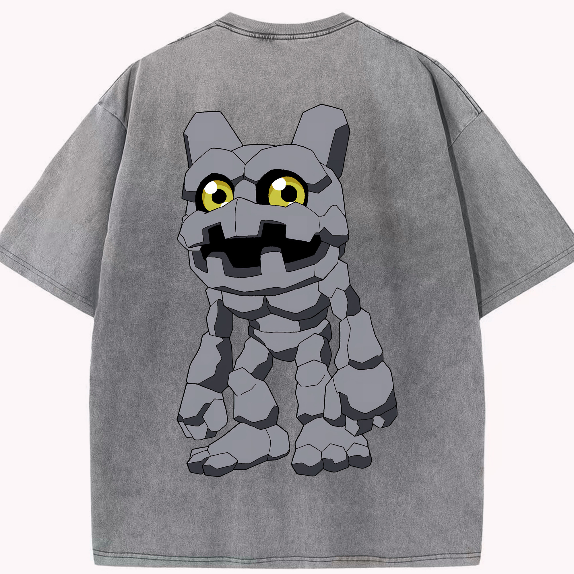 （画像用） Digimon デジタルモンスター/デジモン 綿100% ヴィンテージ風 半袖Tシャツ（背面プリント）