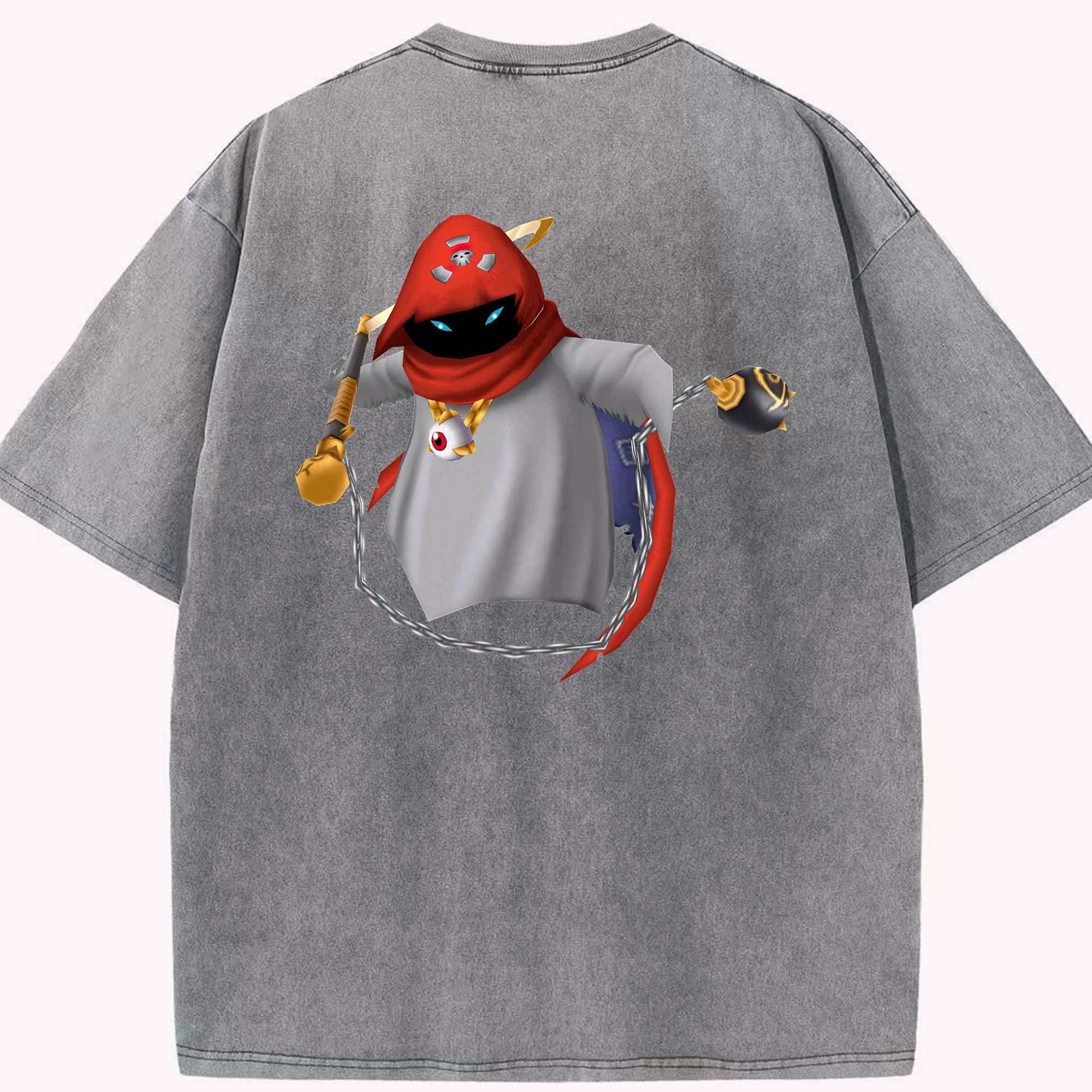 （画像用） Digimon デジタルモンスター/デジモン 綿100% ヴィンテージ風 半袖Tシャツ（背面プリント）