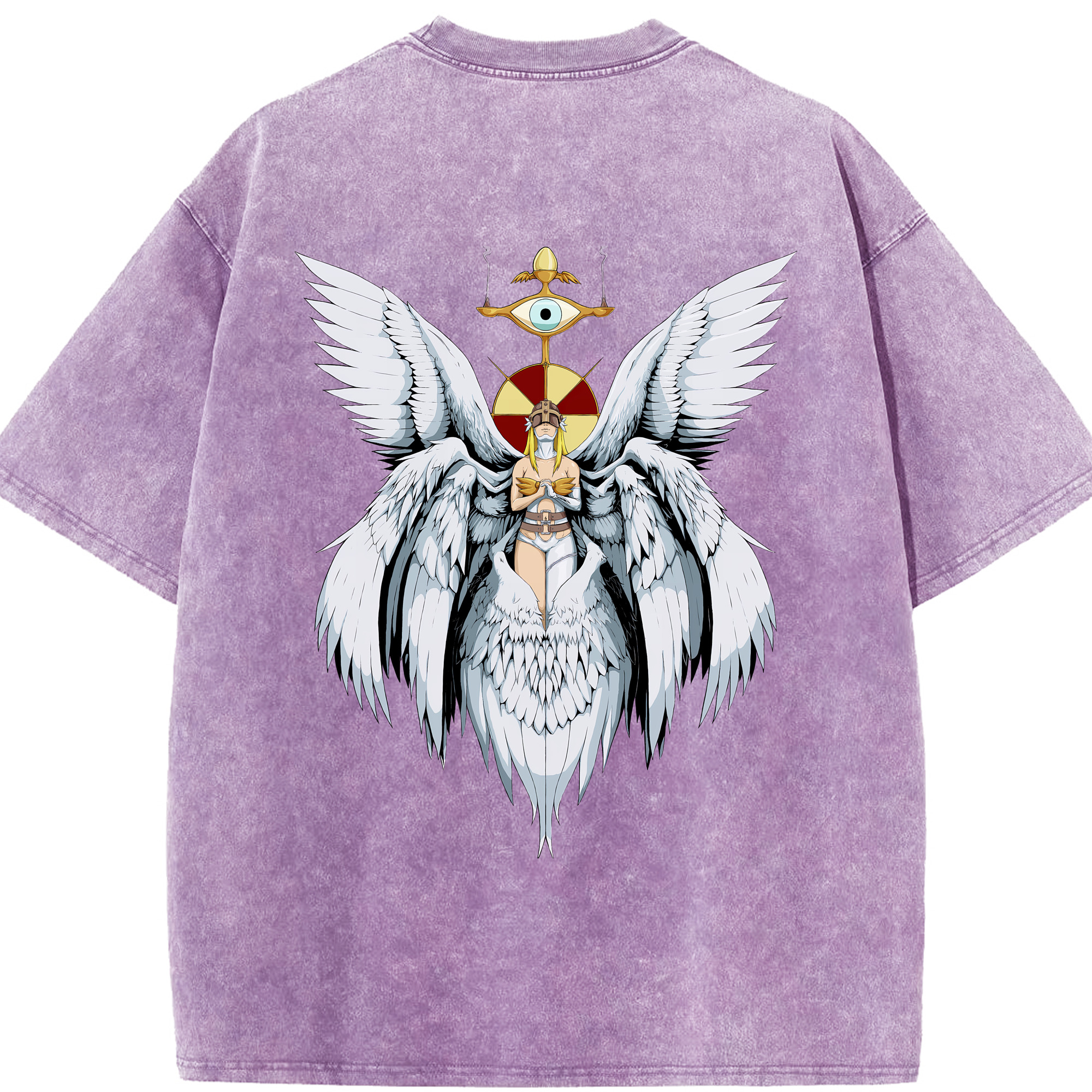 （画像用） Digimon デジタルモンスター/デジモン 綿100% ヴィンテージ風 半袖Tシャツ（背面プリント）