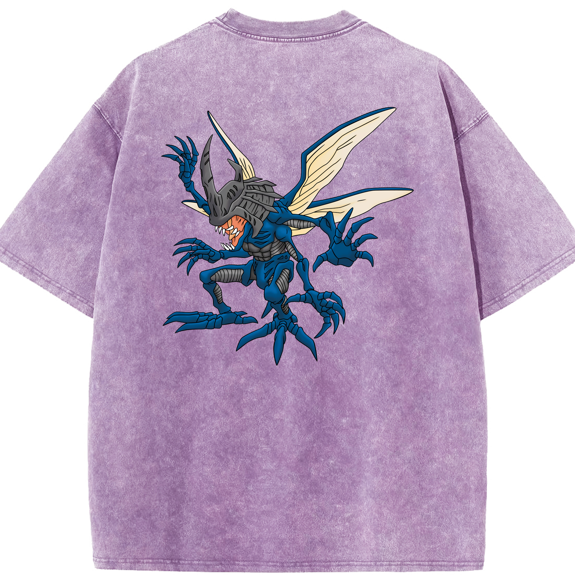 （画像用） Digimon デジタルモンスター/デジモン 綿100% ヴィンテージ風 半袖Tシャツ（背面プリント）