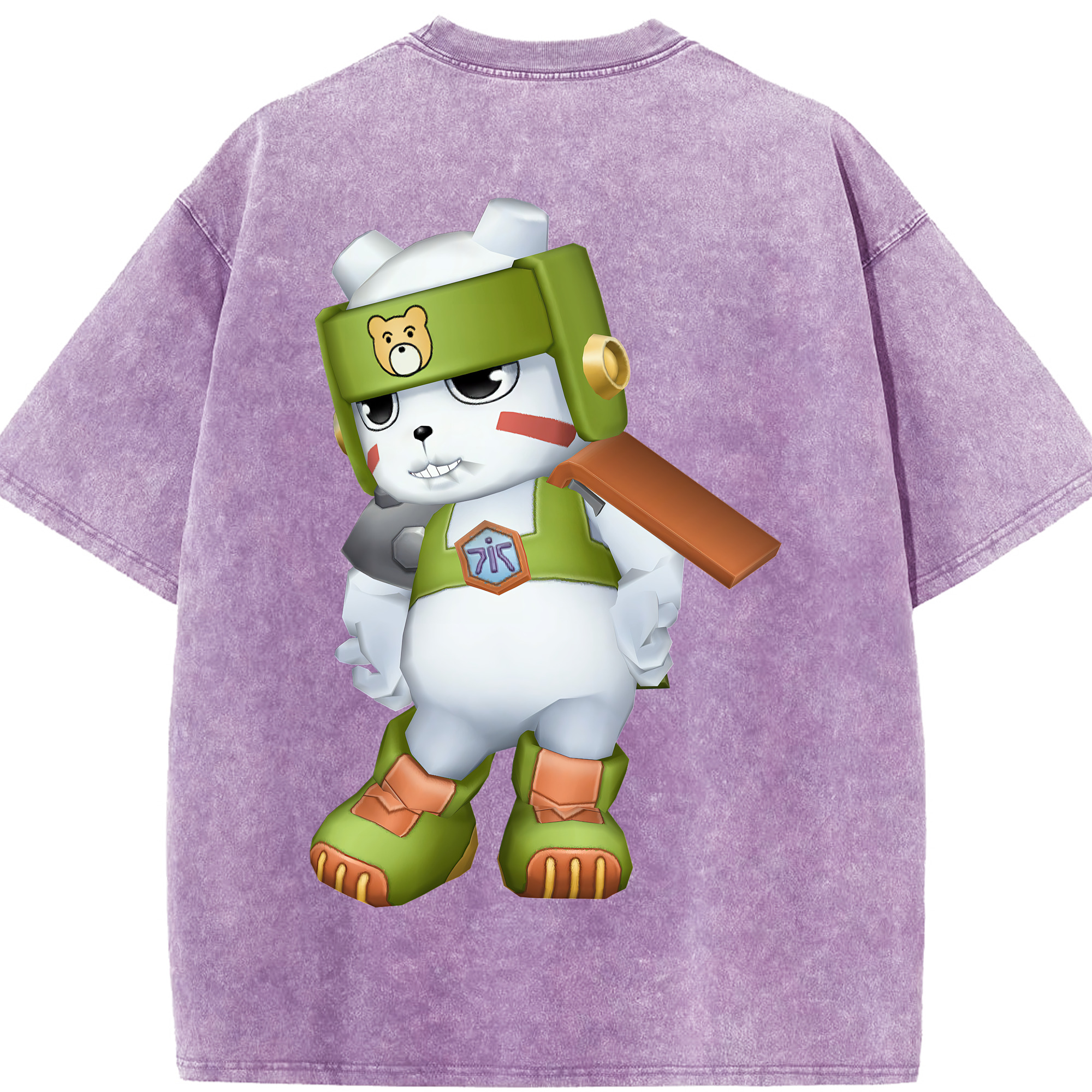 （画像用） Digimon デジタルモンスター/デジモン 綿100% ヴィンテージ風 半袖Tシャツ（背面プリント）