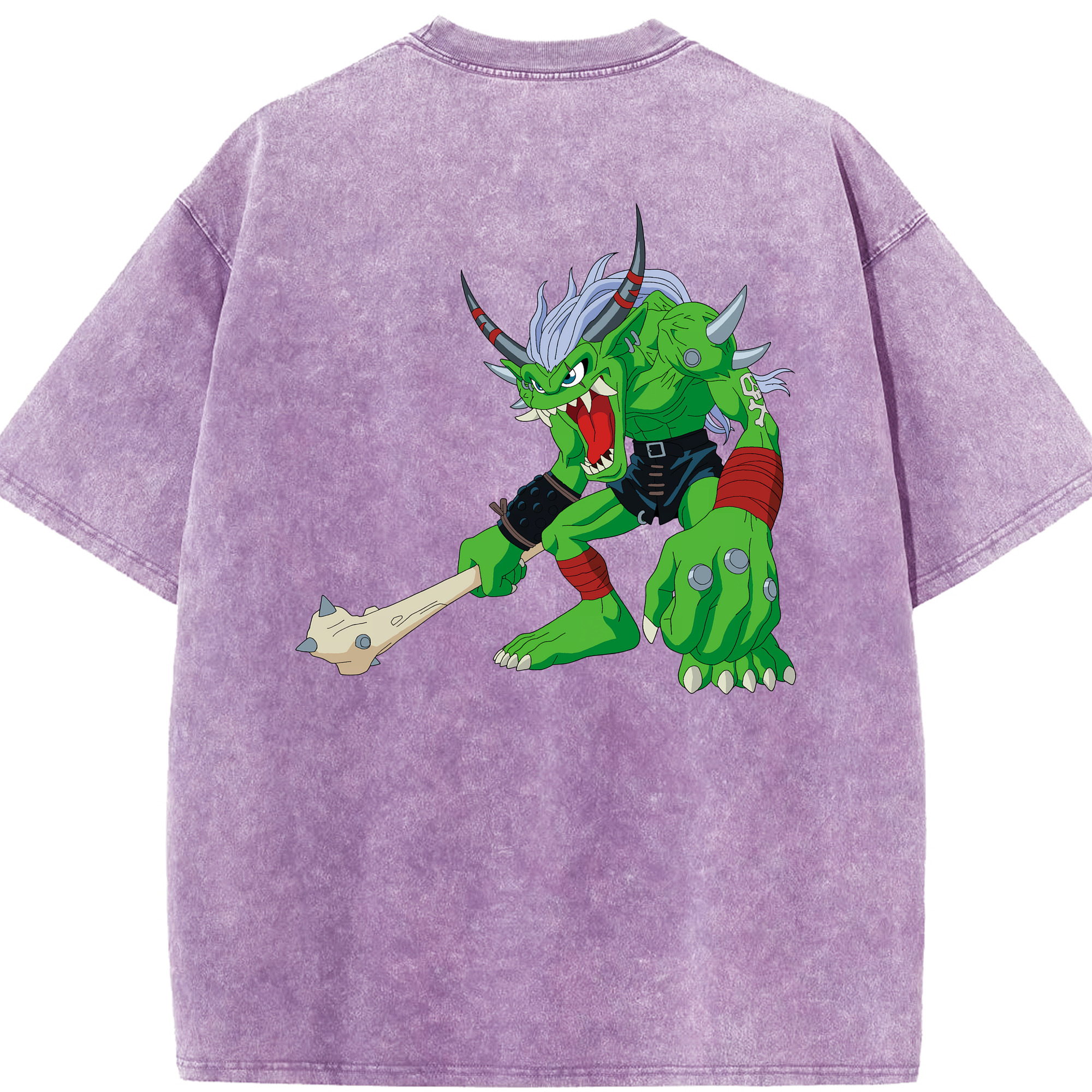 （画像用） Digimon デジタルモンスター/デジモン 綿100% ヴィンテージ風 半袖Tシャツ（背面プリント）