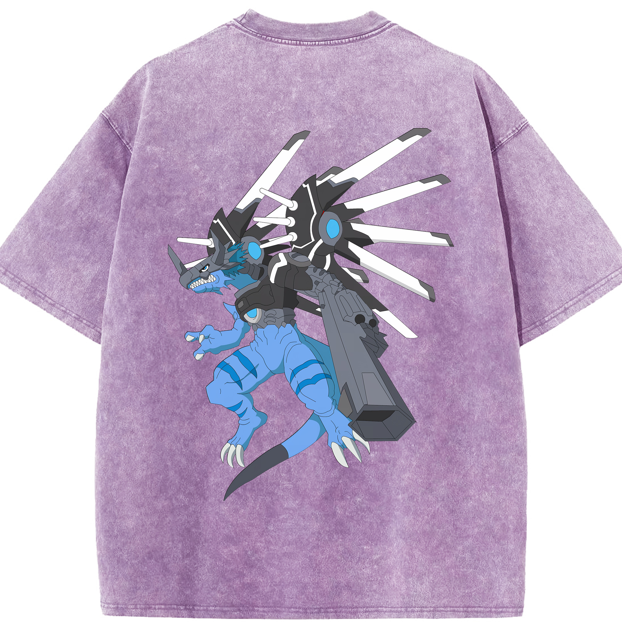 （画像用） Digimon デジタルモンスター/デジモン 綿100% ヴィンテージ風 半袖Tシャツ（背面プリント）