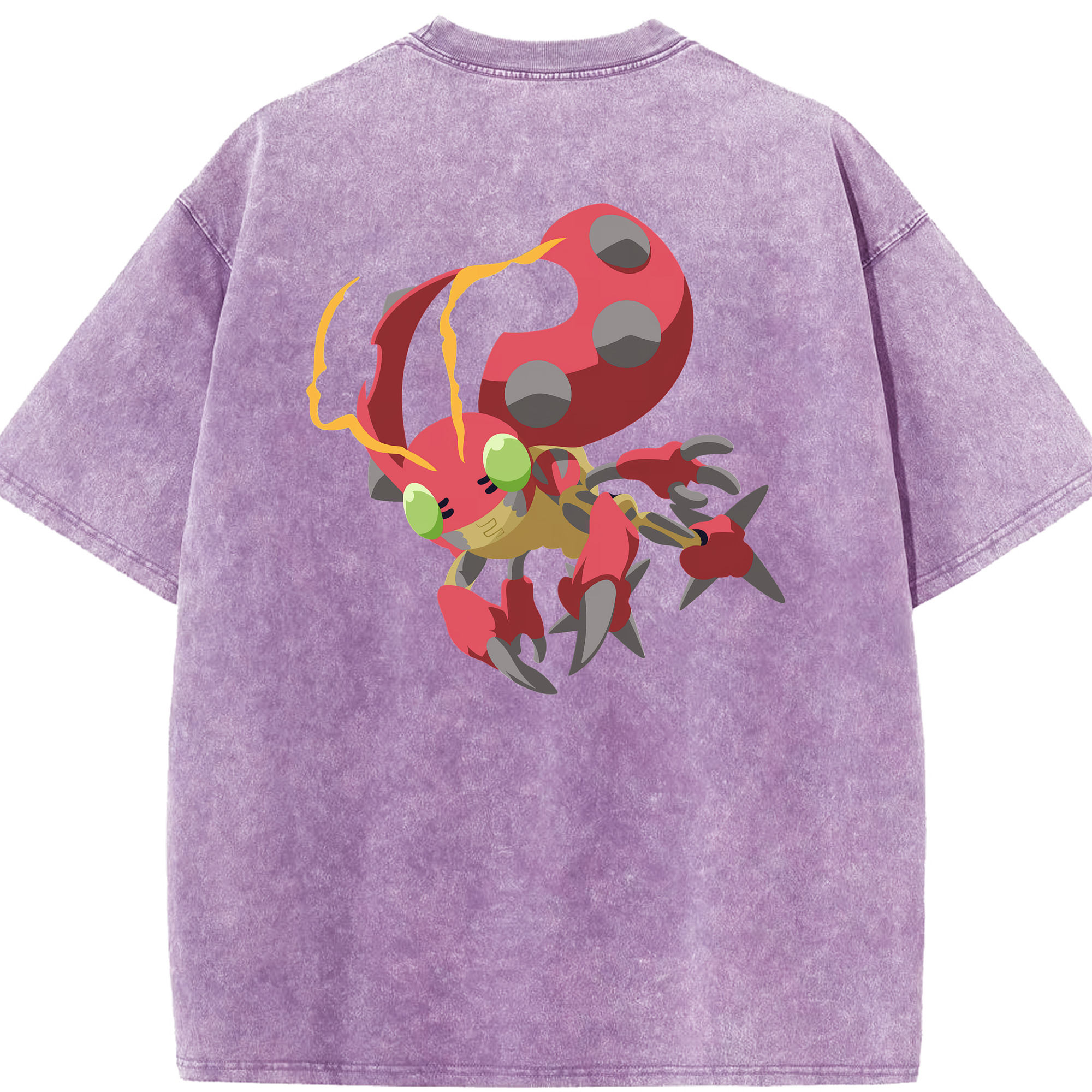 （画像用） Digimon デジタルモンスター/デジモン 綿100% ヴィンテージ風 半袖Tシャツ（背面プリント）