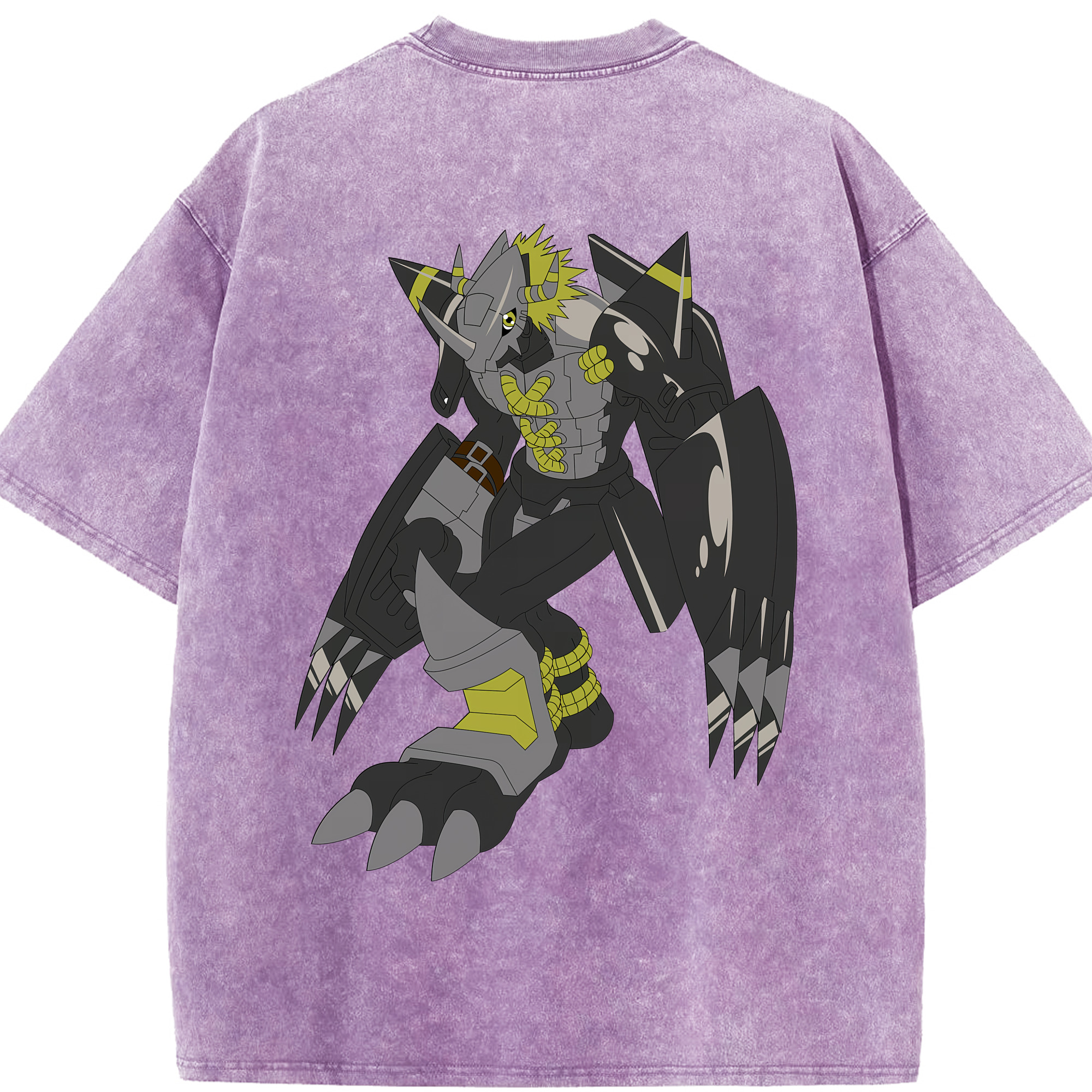 （画像用） Digimon デジタルモンスター/デジモン 綿100% ヴィンテージ風 半袖Tシャツ（背面プリント）