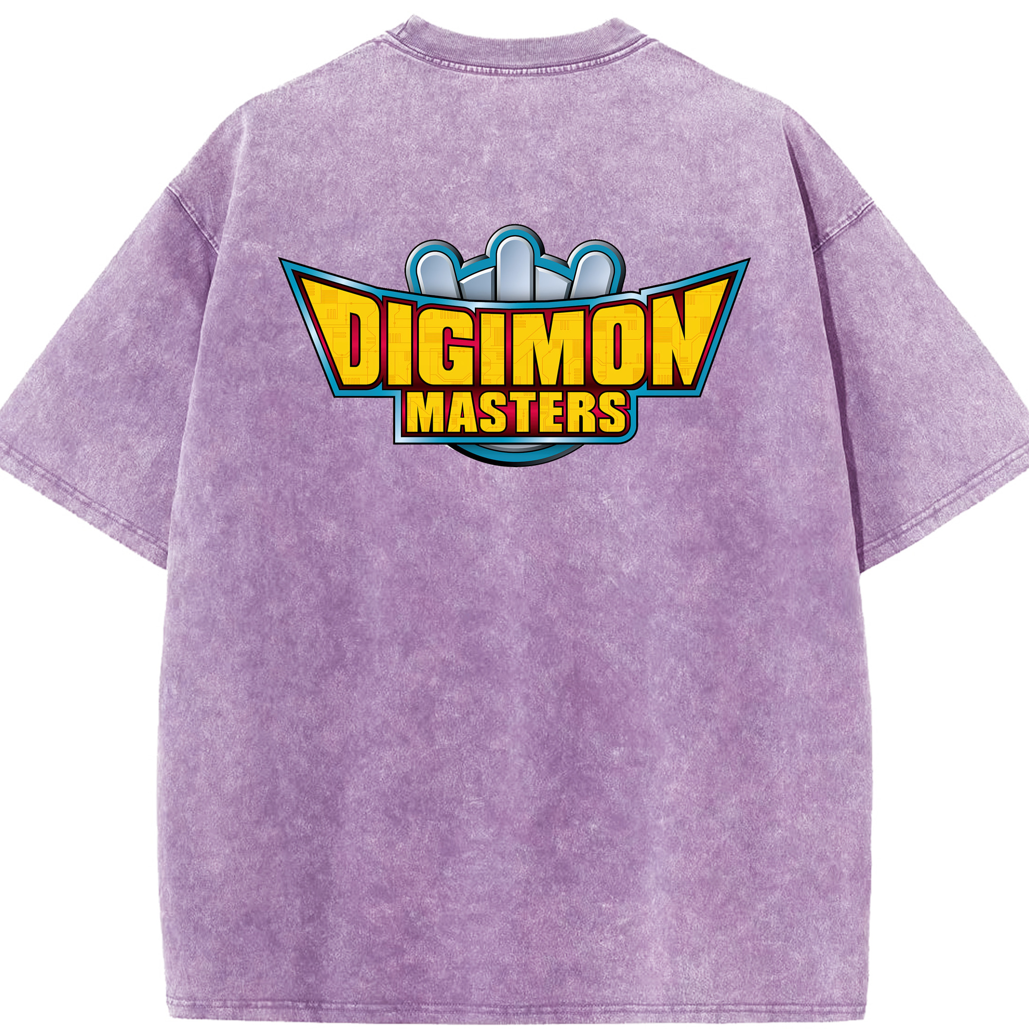 （画像用） Digimon デジタルモンスター/デジモン 綿100% ヴィンテージ風 半袖Tシャツ（背面プリント）