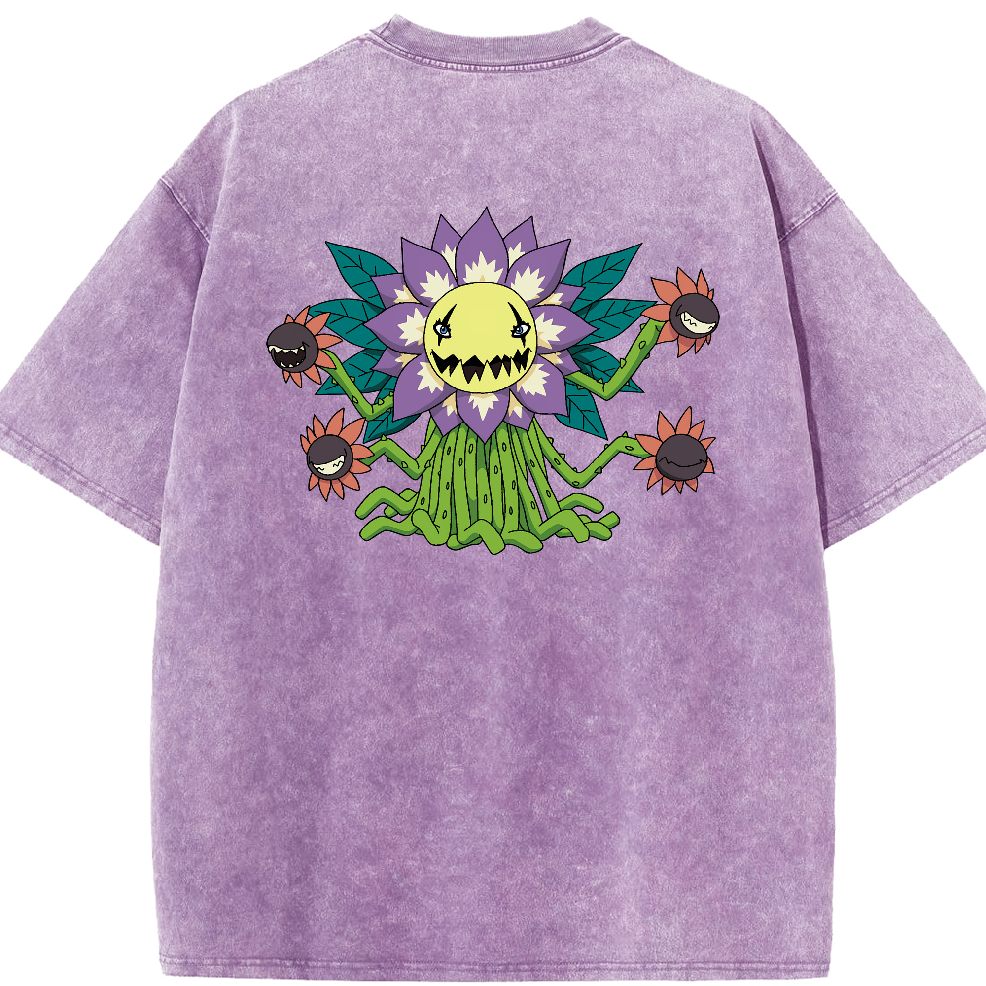 （画像用） Digimon デジタルモンスター/デジモン 綿100% ヴィンテージ風 半袖Tシャツ（背面プリント）