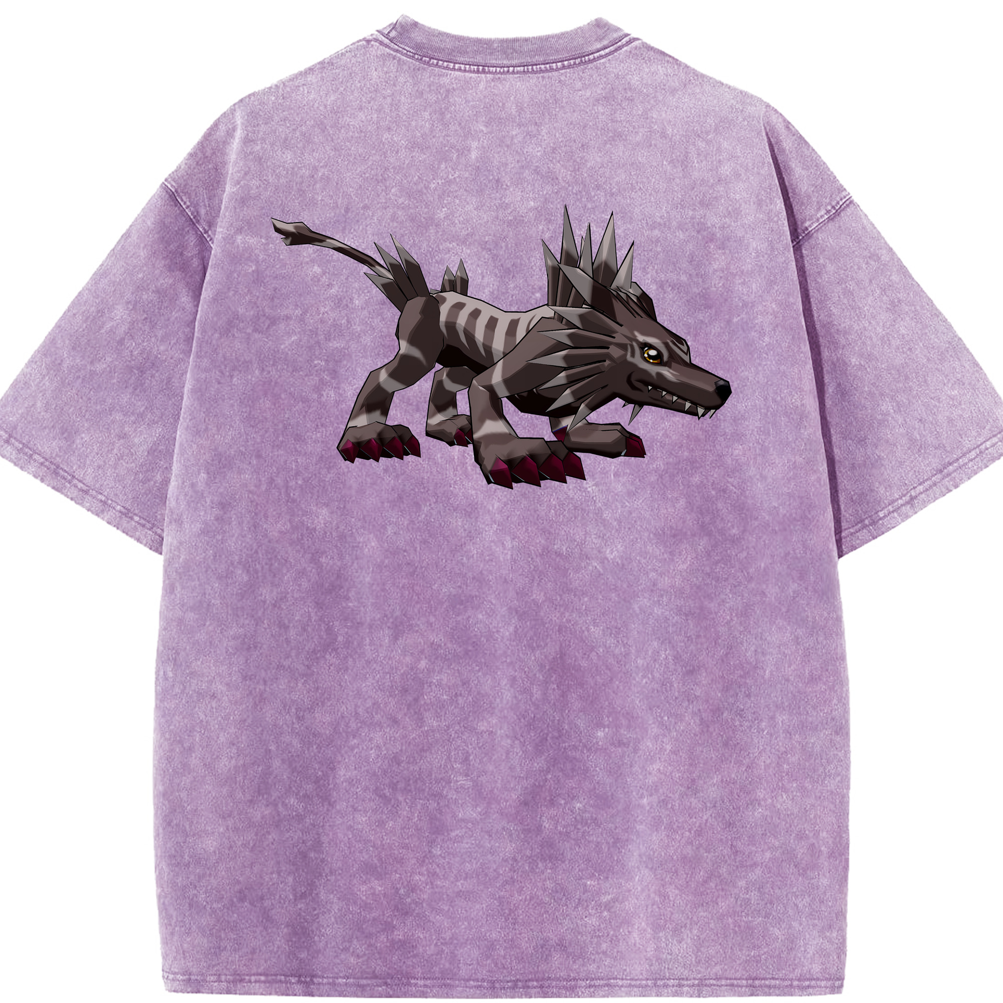 （画像用） Digimon デジタルモンスター/デジモン 綿100% ヴィンテージ風 半袖Tシャツ（背面プリント）