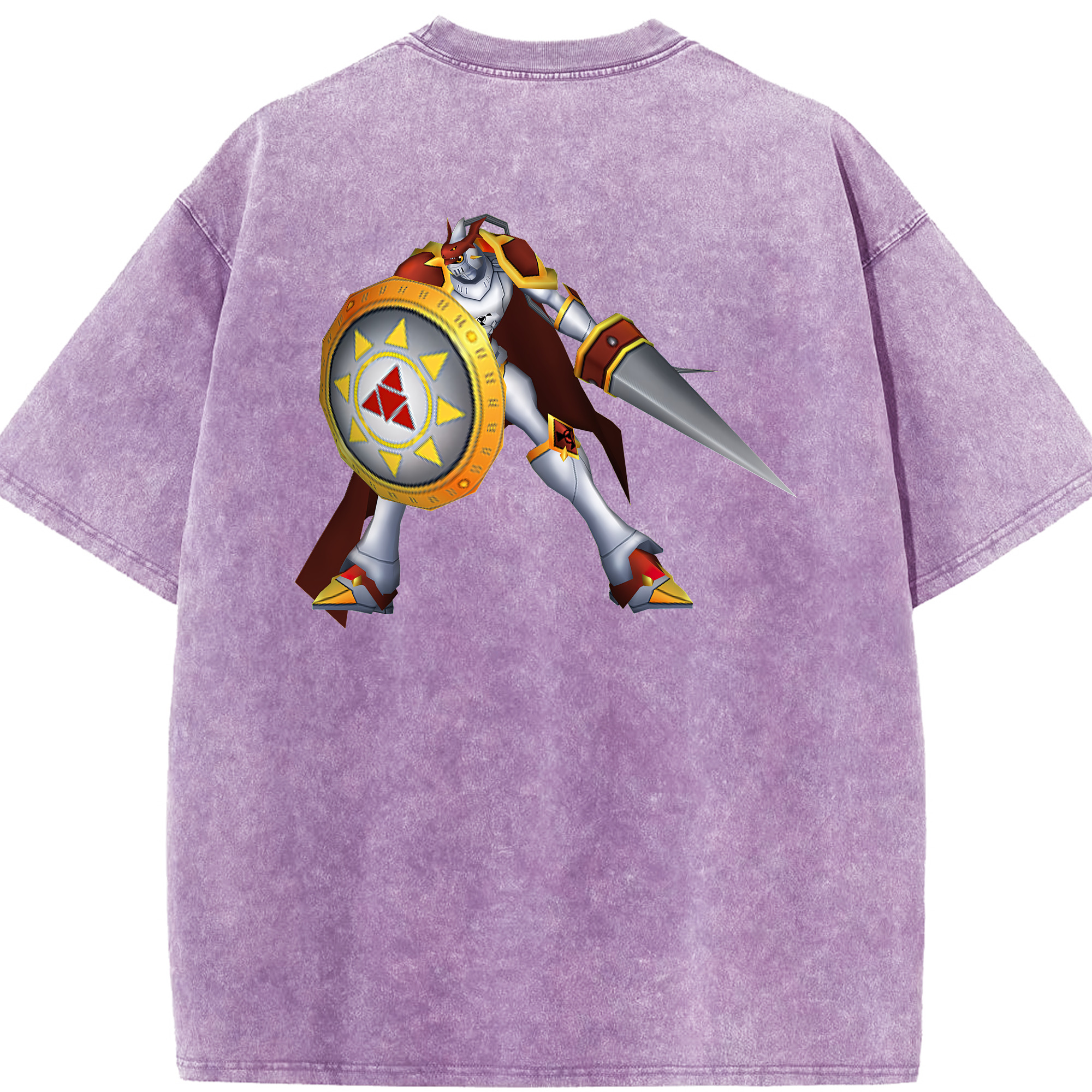 （画像用） Digimon デジタルモンスター/デジモン 綿100% ヴィンテージ風 半袖Tシャツ（背面プリント）