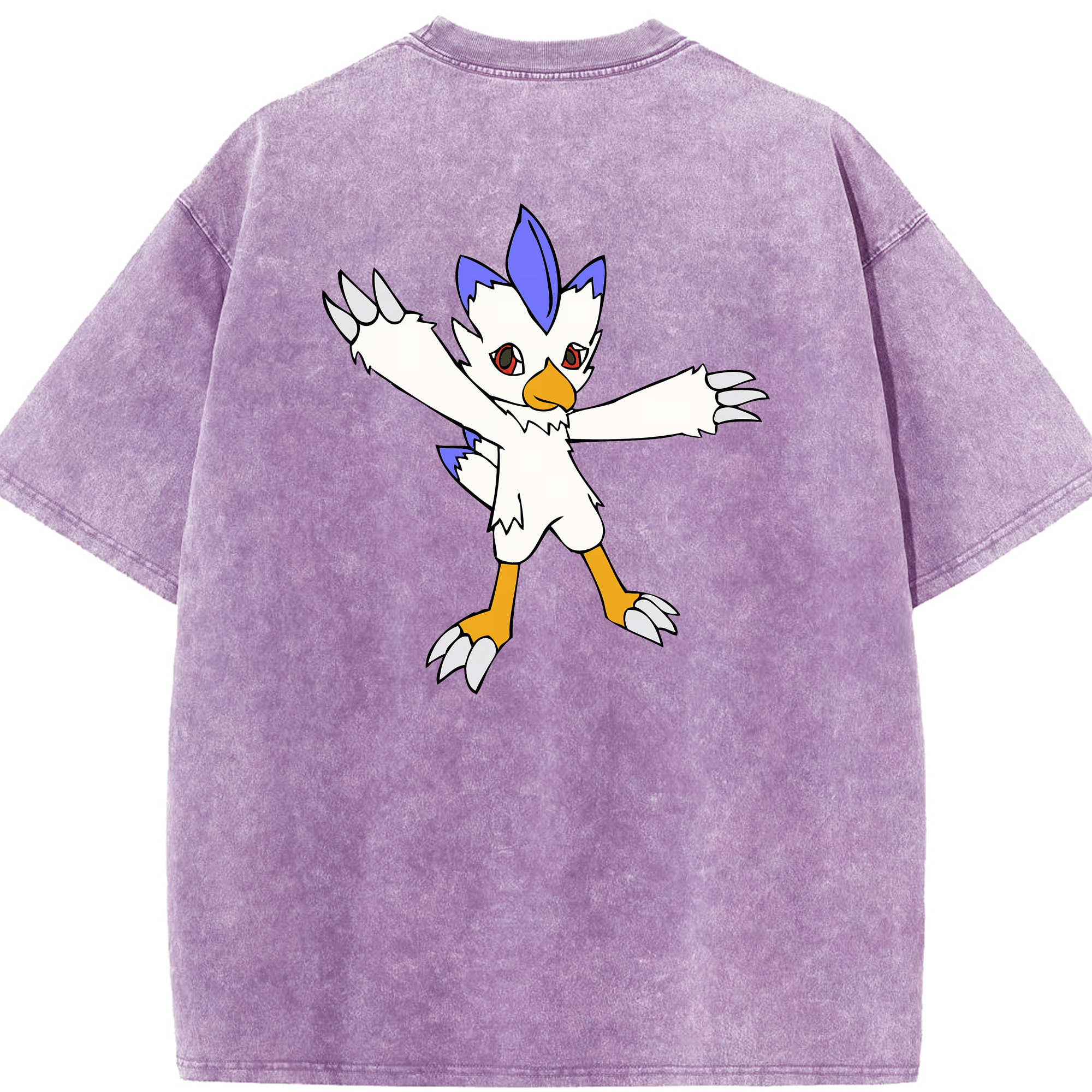 （画像用） Digimon デジタルモンスター/デジモン 綿100% ヴィンテージ風 半袖Tシャツ（背面プリント）