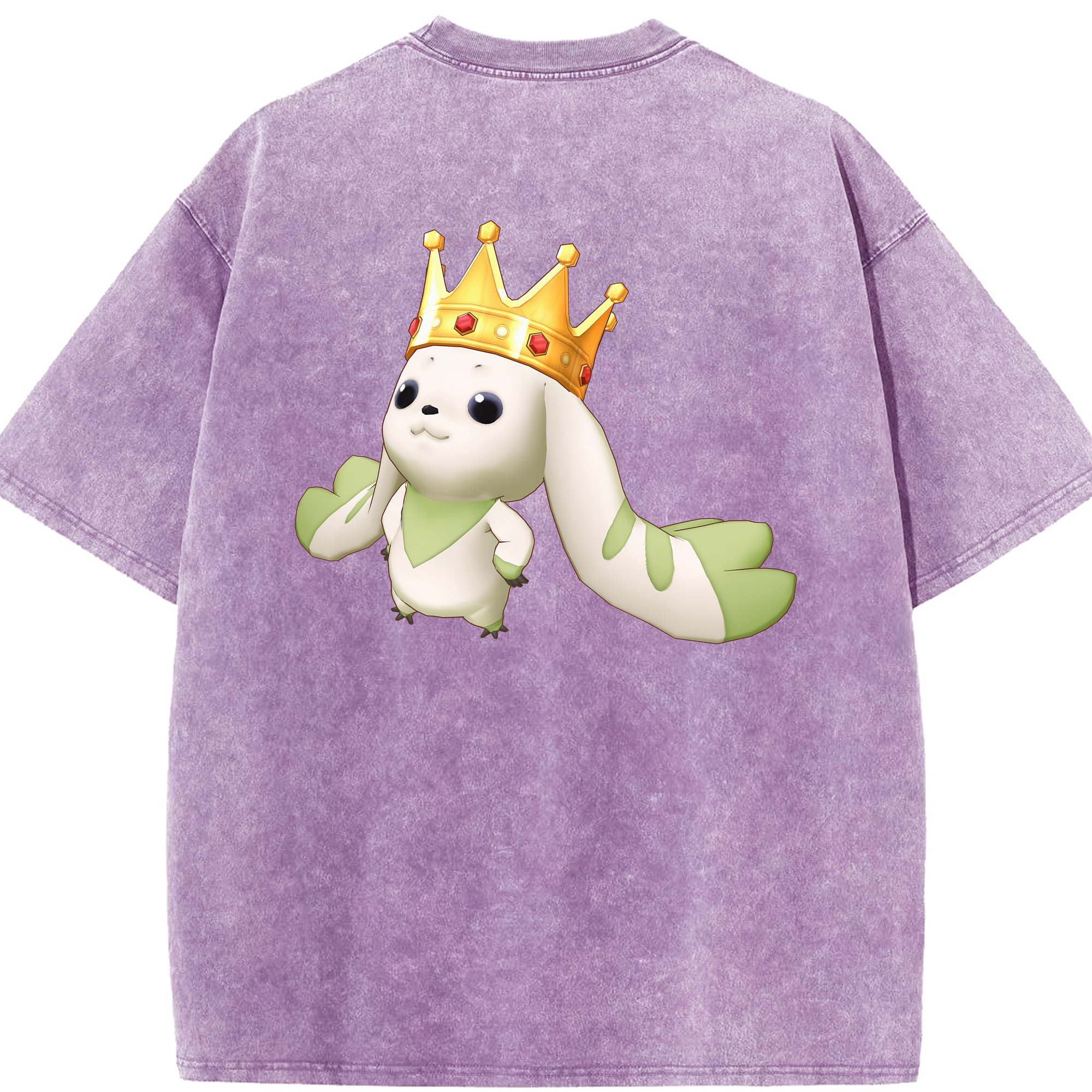 （画像用） Digimon デジタルモンスター/デジモン 綿100% ヴィンテージ風 半袖Tシャツ（背面プリント）