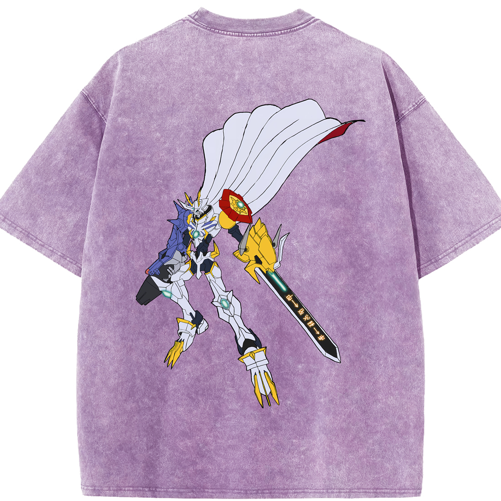（画像用） Digimon デジタルモンスター/デジモン 綿100% ヴィンテージ風 半袖Tシャツ（背面プリント）