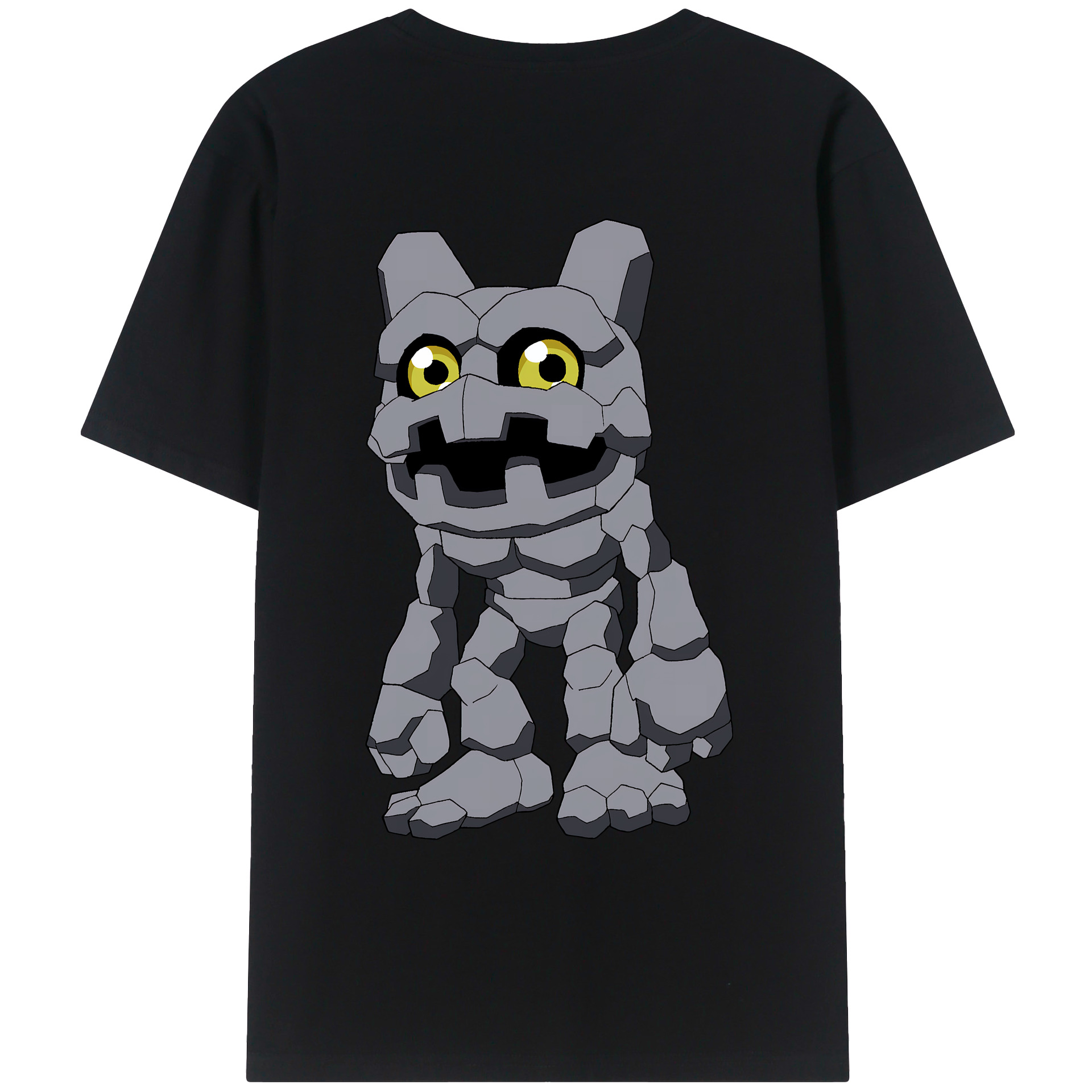 （画像用） Digimon デジタルモンスター/デジモン 綿100％ メンズ半袖Tシャツ（バックプリント） 通気性