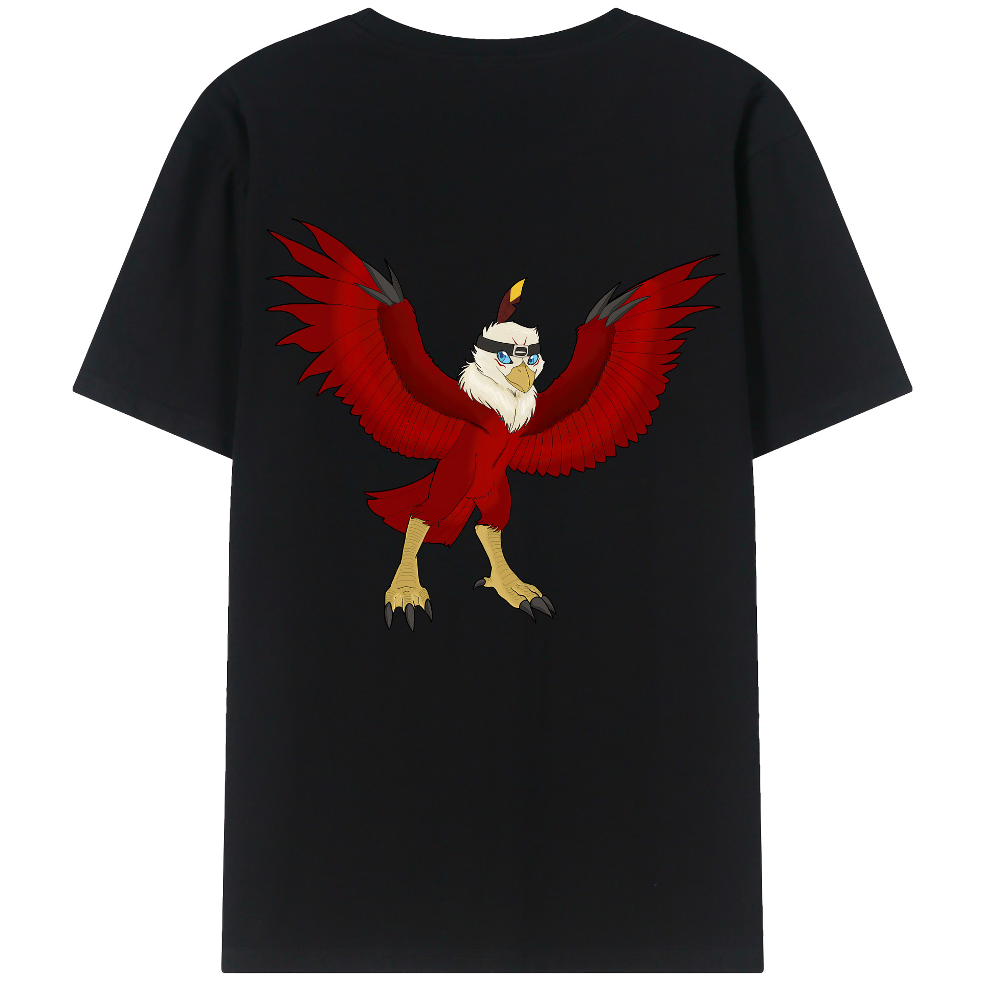（画像用） Digimon デジタルモンスター/デジモン 綿100％ メンズ半袖Tシャツ（バックプリント） 通気性