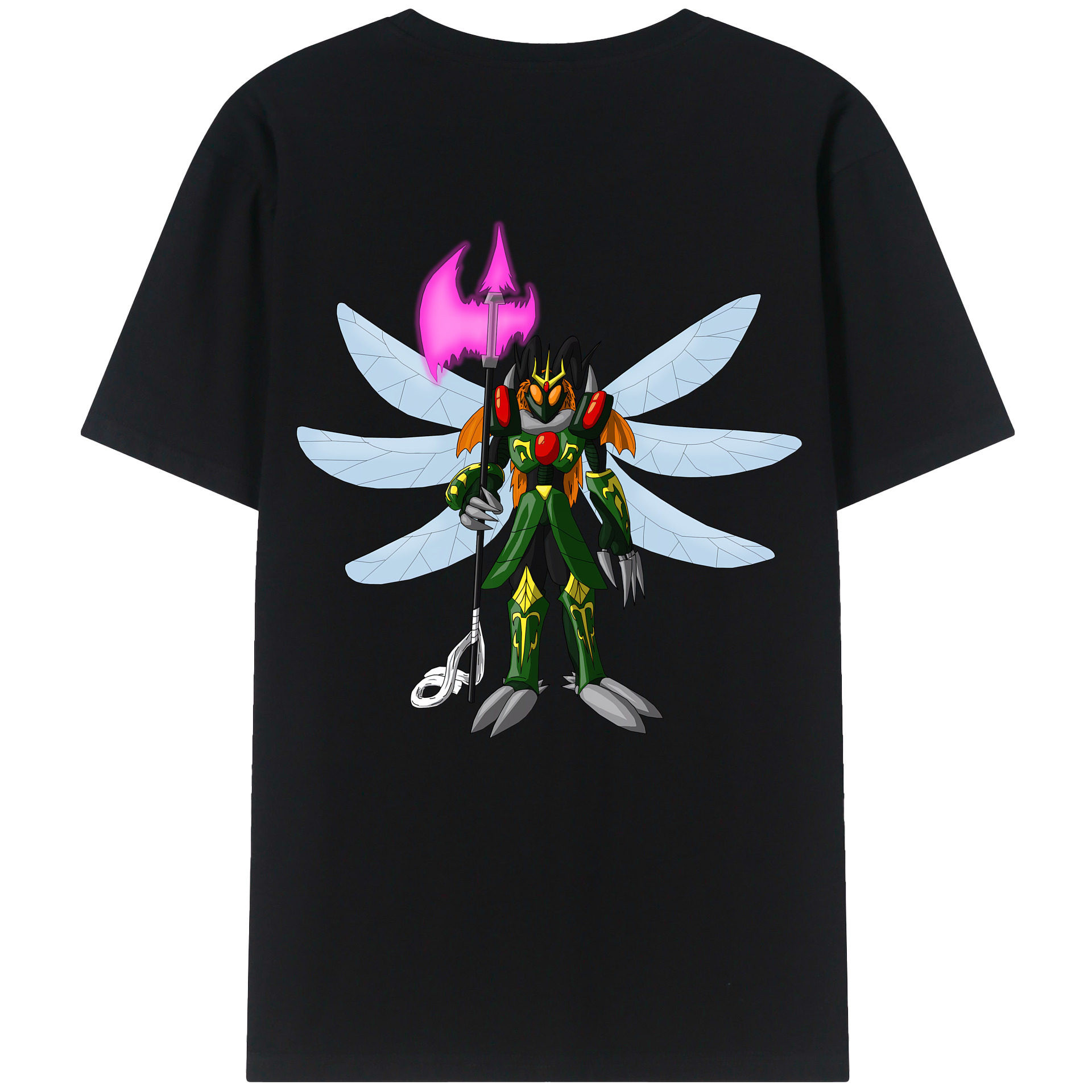 （画像用） Digimon デジタルモンスター/デジモン 綿100％ メンズ半袖Tシャツ（バックプリント） 通気性