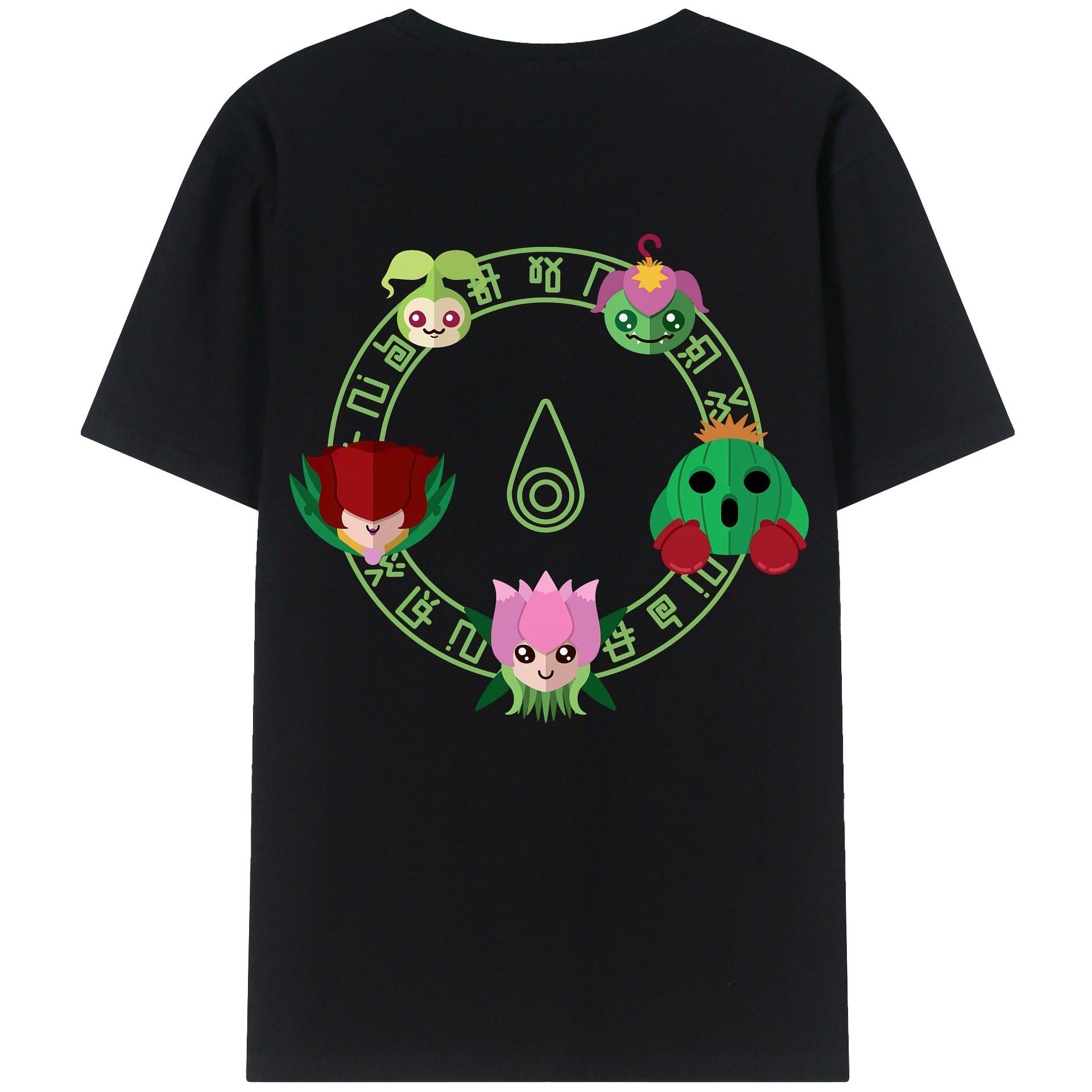 （画像用） Digimon デジタルモンスター/デジモン 綿100％ メンズ半袖Tシャツ（バックプリント） 通気性