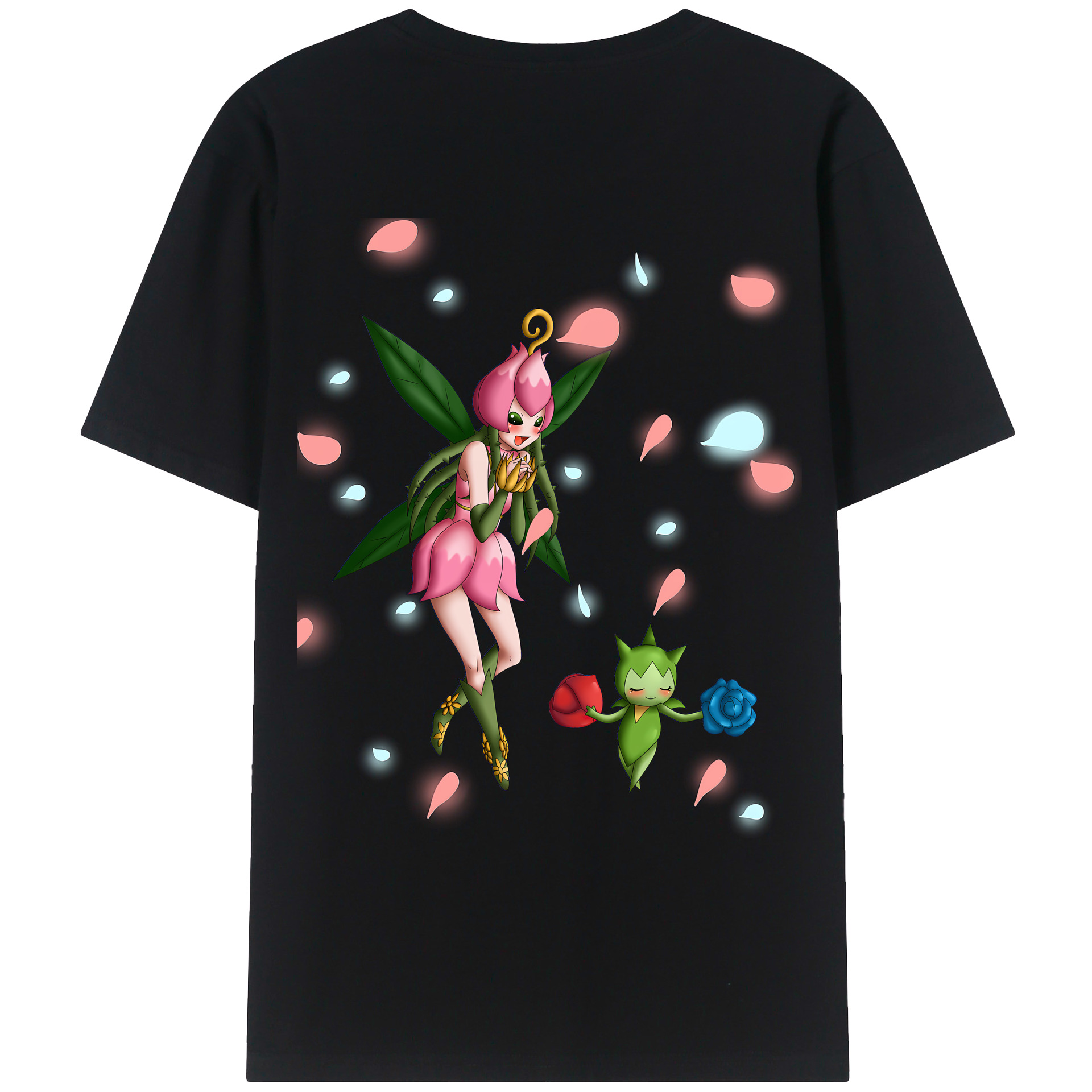 （画像用） Digimon デジタルモンスター/デジモン 綿100％ メンズ半袖Tシャツ（バックプリント） 通気性
