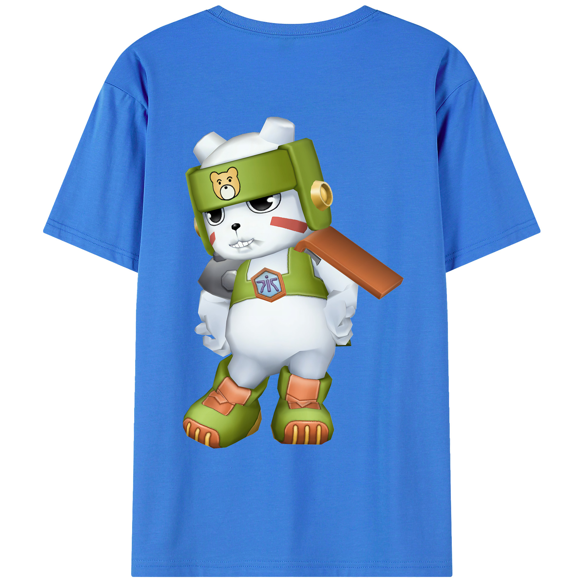 （画像用） Digimon デジタルモンスター/デジモン 綿100％ メンズ半袖Tシャツ（バックプリント） 通気性