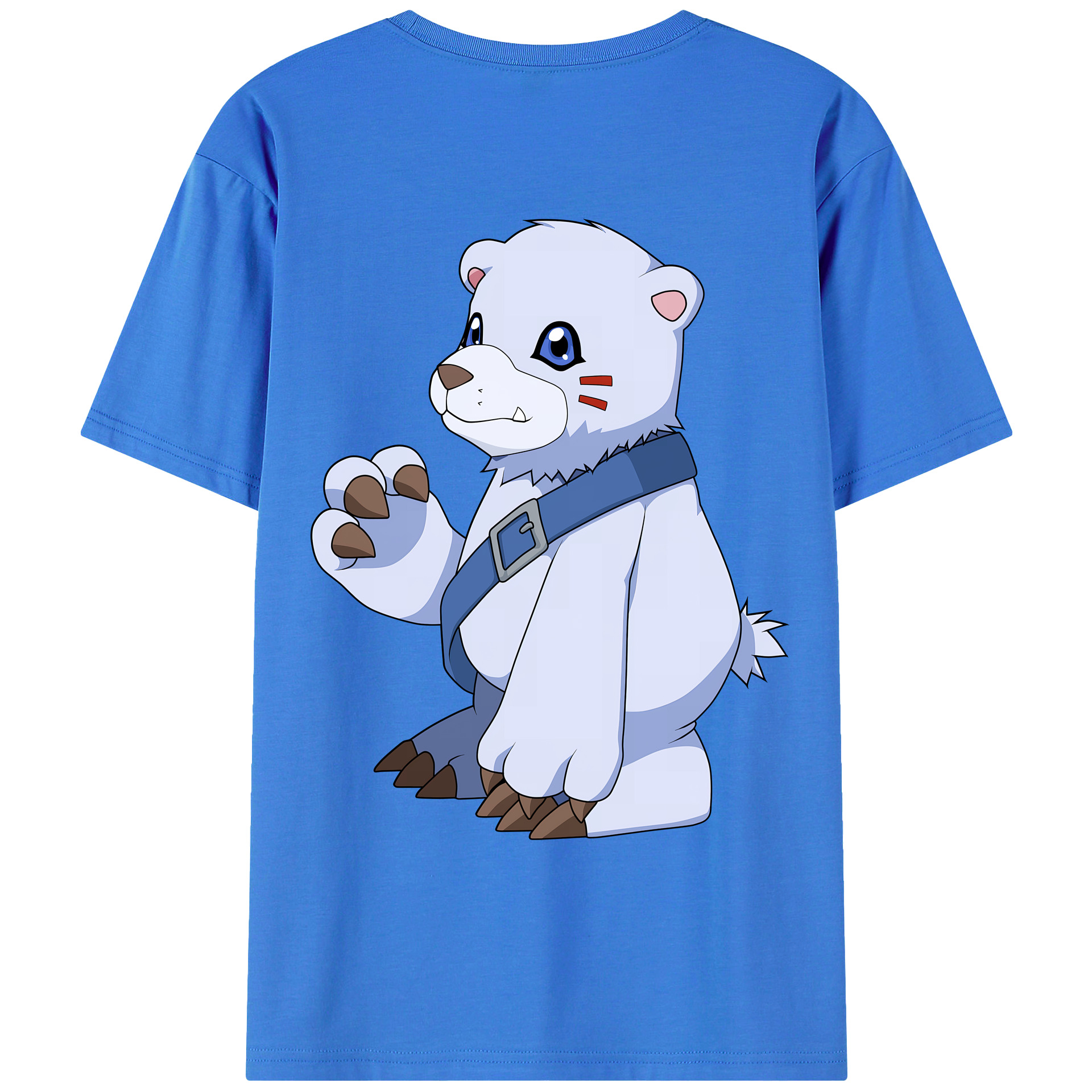 （画像用） Digimon デジタルモンスター/デジモン 綿100％ メンズ半袖Tシャツ（バックプリント） 通気性