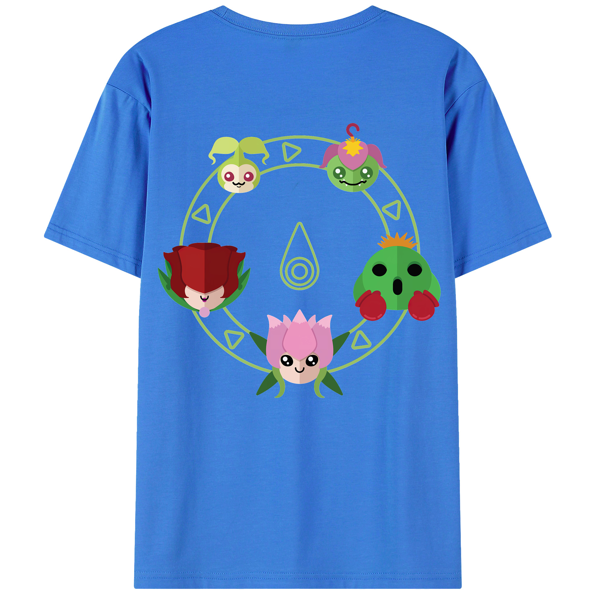 （画像用） Digimon デジタルモンスター/デジモン 綿100％ メンズ半袖Tシャツ（バックプリント） 通気性