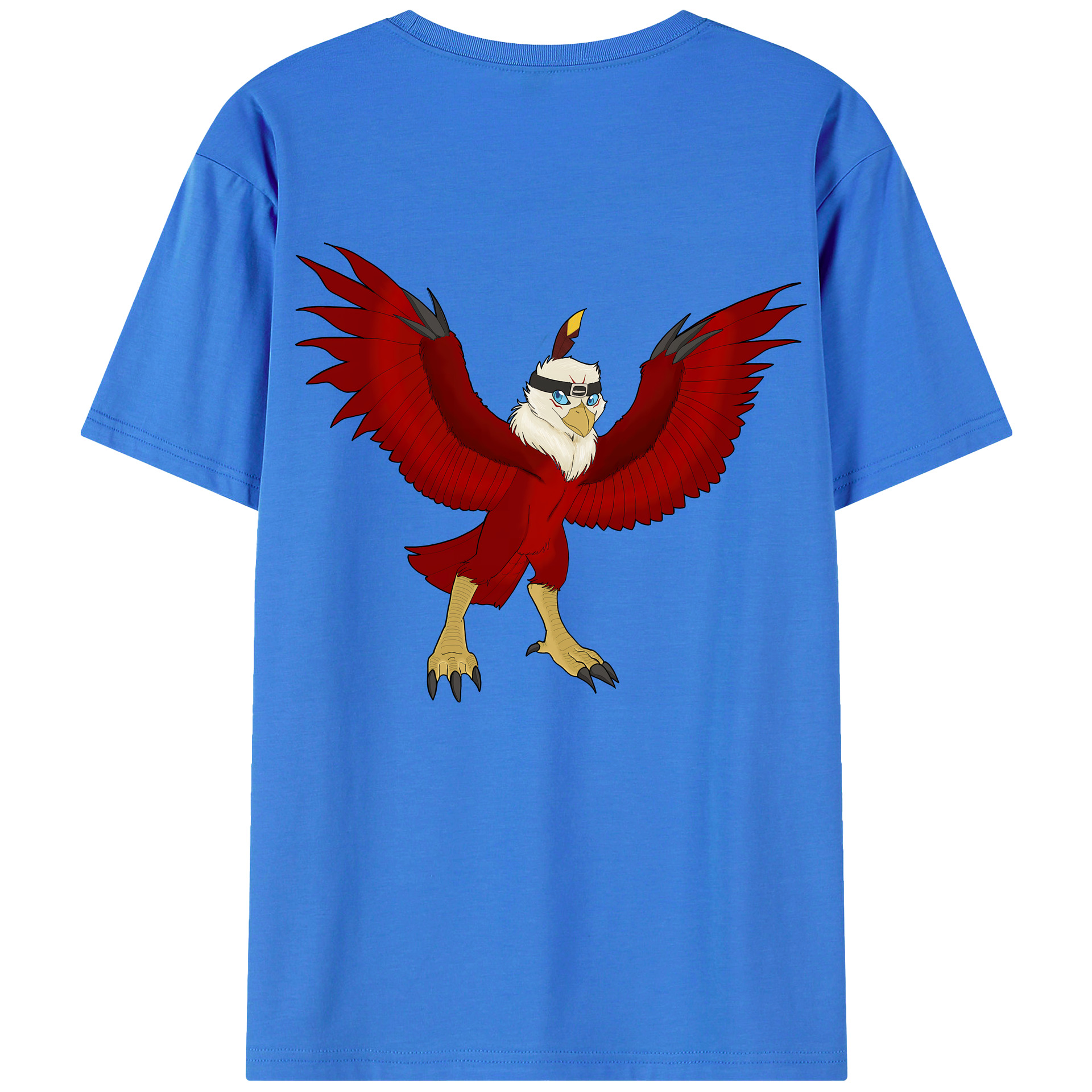 （画像用） Digimon デジタルモンスター/デジモン 綿100％ メンズ半袖Tシャツ（バックプリント） 通気性