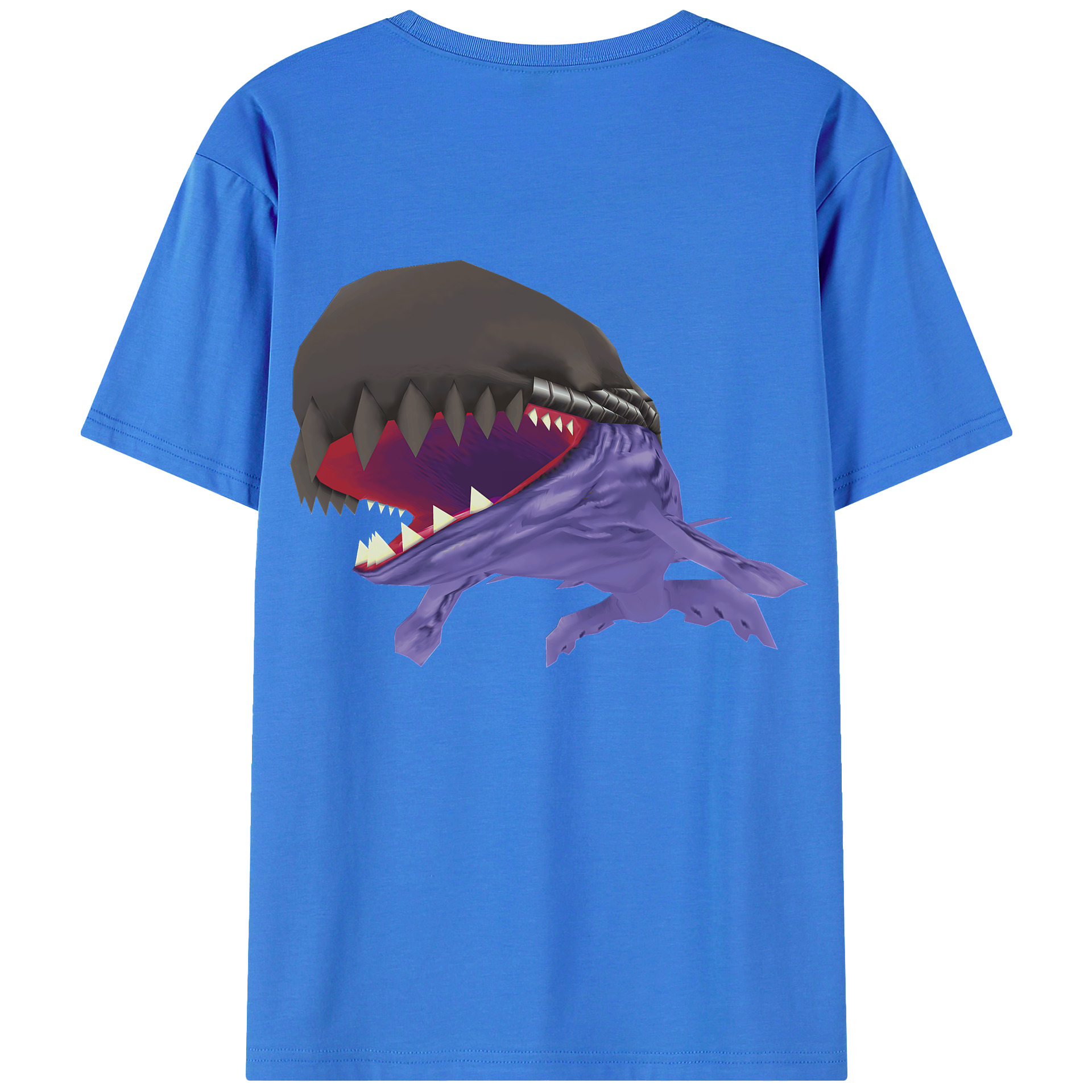 （画像用） Digimon デジタルモンスター/デジモン 綿100％ メンズ半袖Tシャツ（バックプリント） 通気性