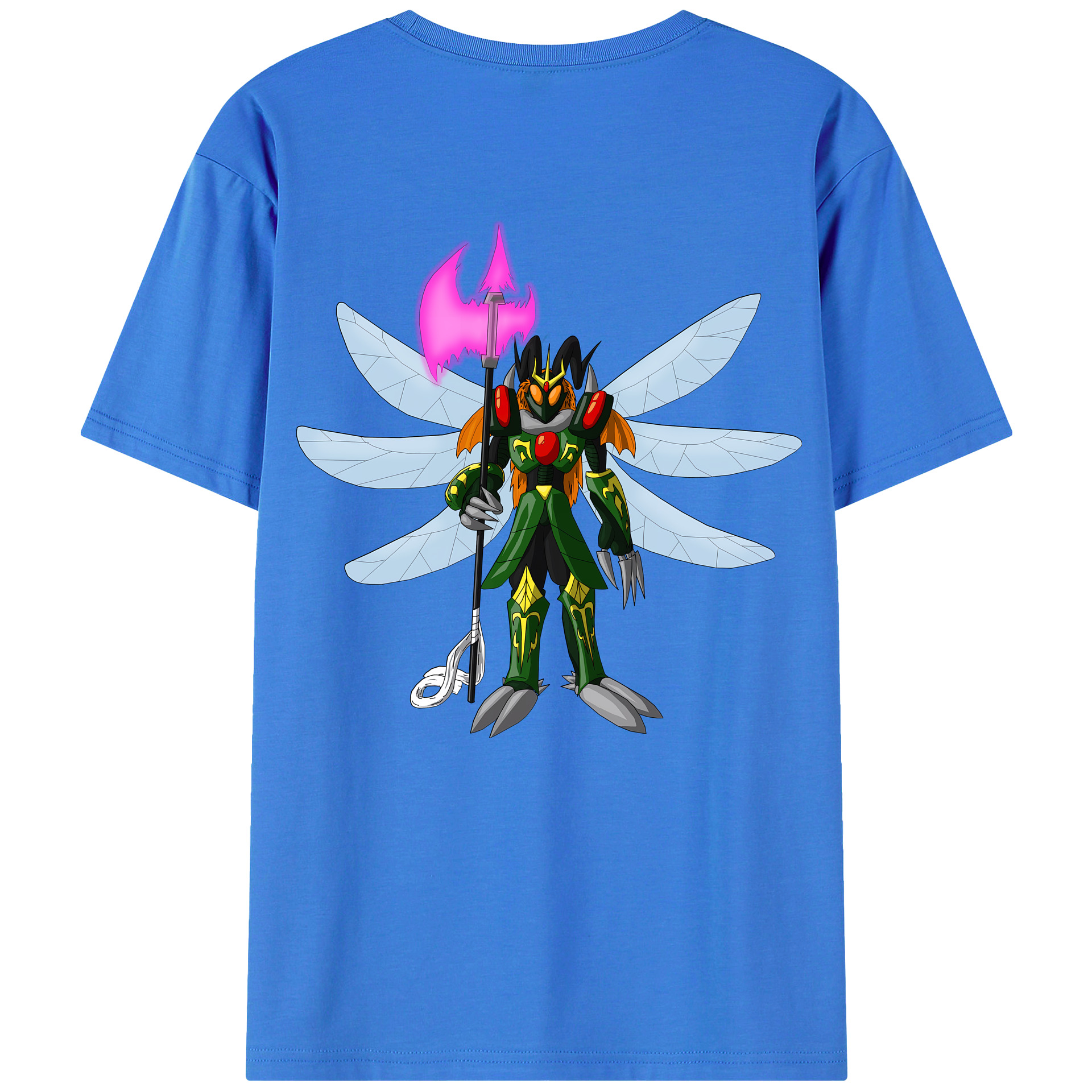 （画像用） Digimon デジタルモンスター/デジモン 綿100％ メンズ半袖Tシャツ（バックプリント） 通気性