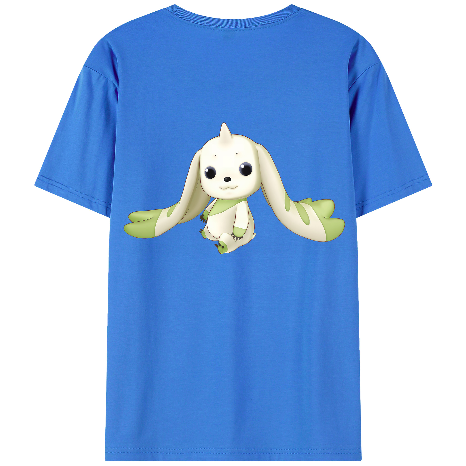 （画像用） Digimon デジタルモンスター/デジモン 綿100％ メンズ半袖Tシャツ（バックプリント） 通気性