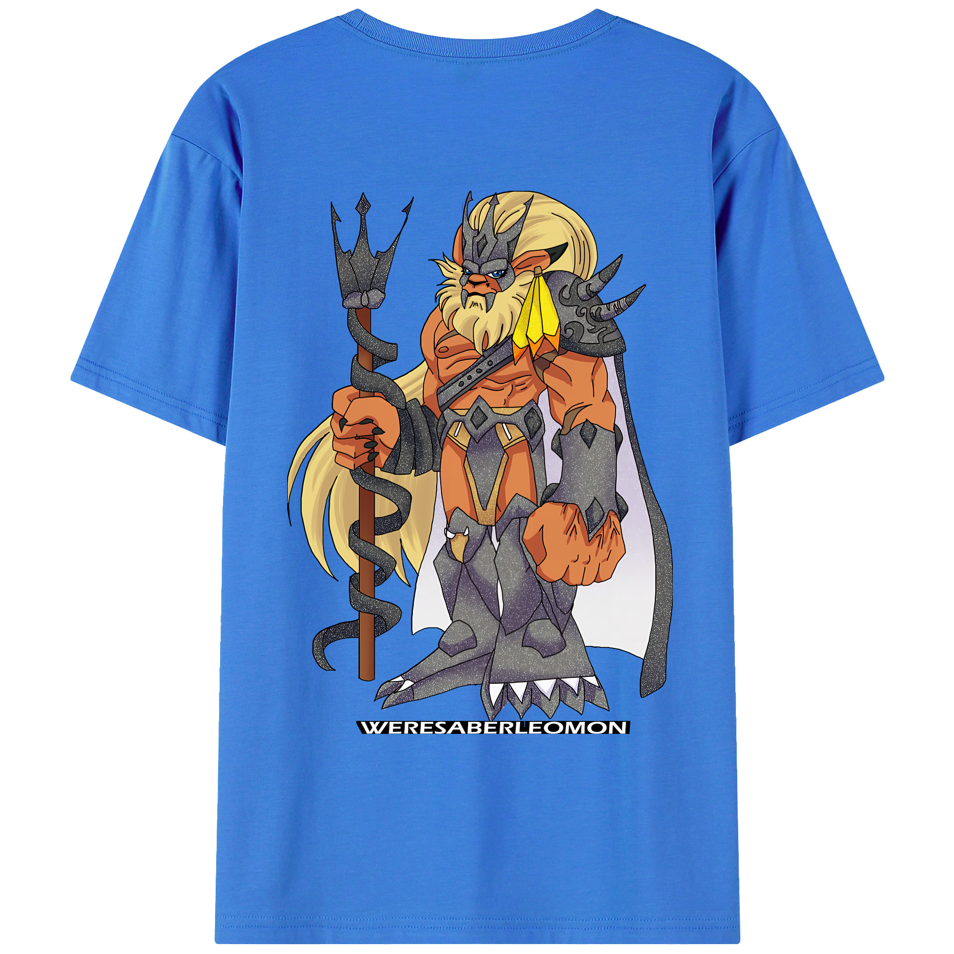 （画像用） Digimon デジタルモンスター/デジモン 綿100％ メンズ半袖Tシャツ（バックプリント） 通気性