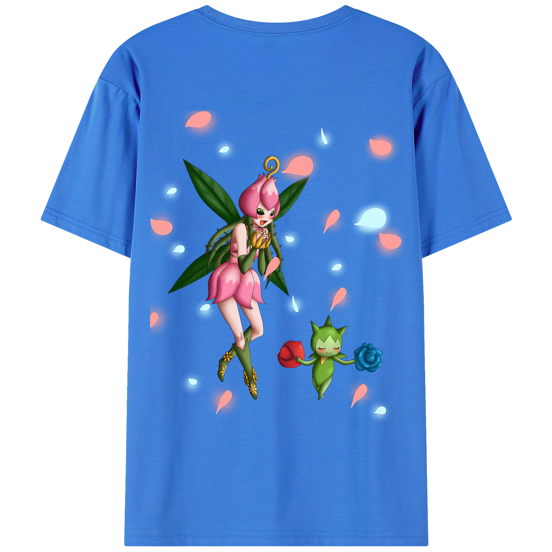 （画像用） Digimon デジタルモンスター/デジモン 綿100％ メンズ半袖Tシャツ（バックプリント） 通気性