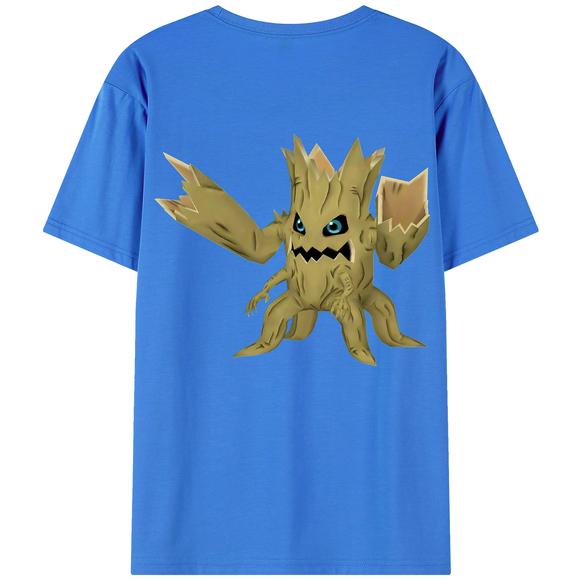 （画像用） Digimon デジタルモンスター/デジモン 綿100％ メンズ半袖Tシャツ（バックプリント） 通気性