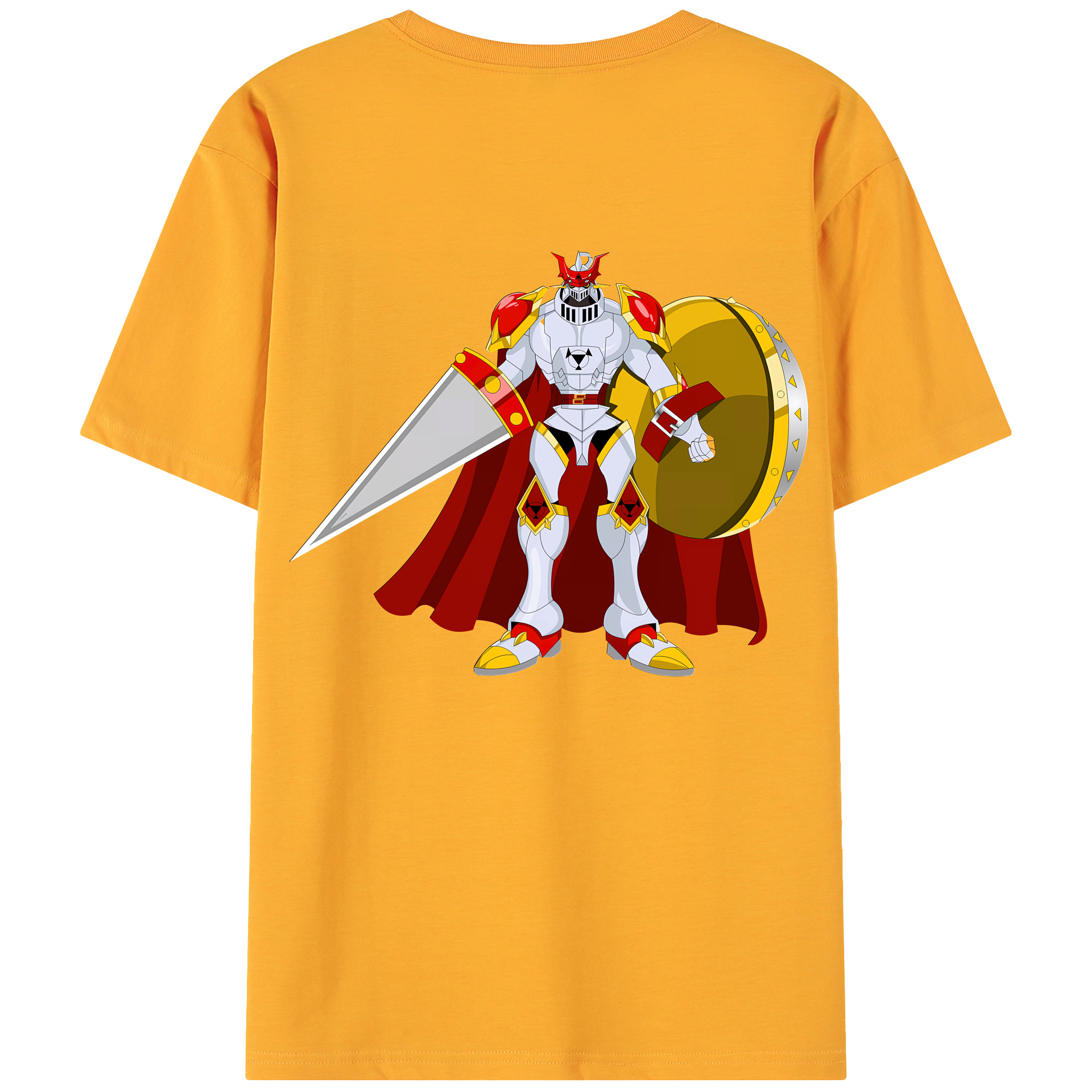 （画像用） Digimon デジタルモンスター/デジモン 綿100％ メンズ半袖Tシャツ（バックプリント） 通気性