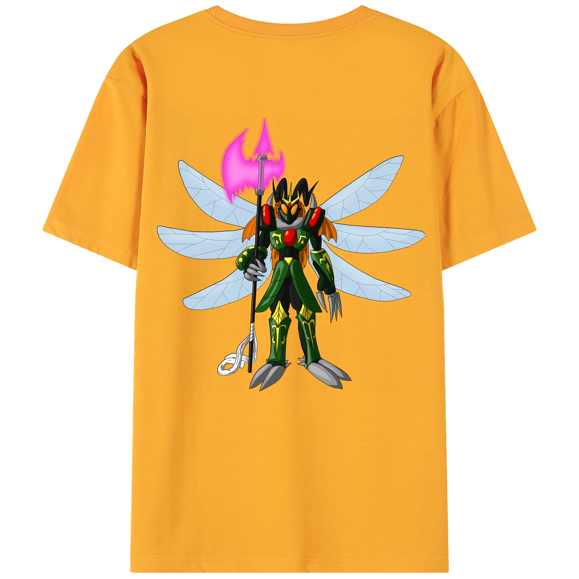 （画像用） Digimon デジタルモンスター/デジモン 綿100％ メンズ半袖Tシャツ（バックプリント） 通気性