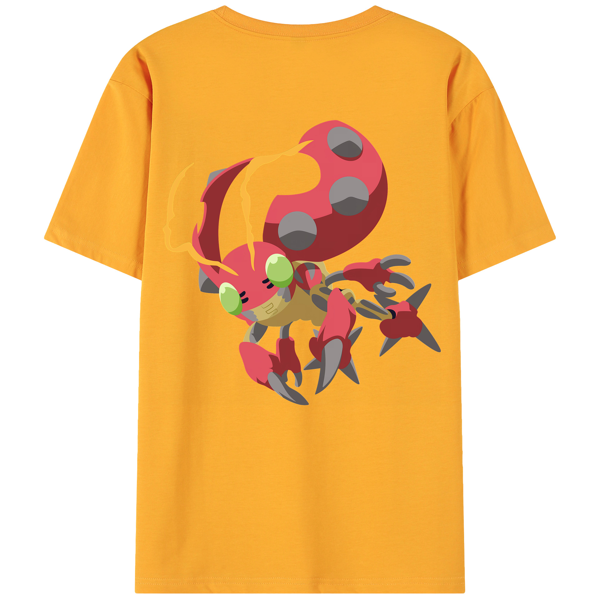 （画像用） Digimon デジタルモンスター/デジモン 綿100％ メンズ半袖Tシャツ（バックプリント） 通気性