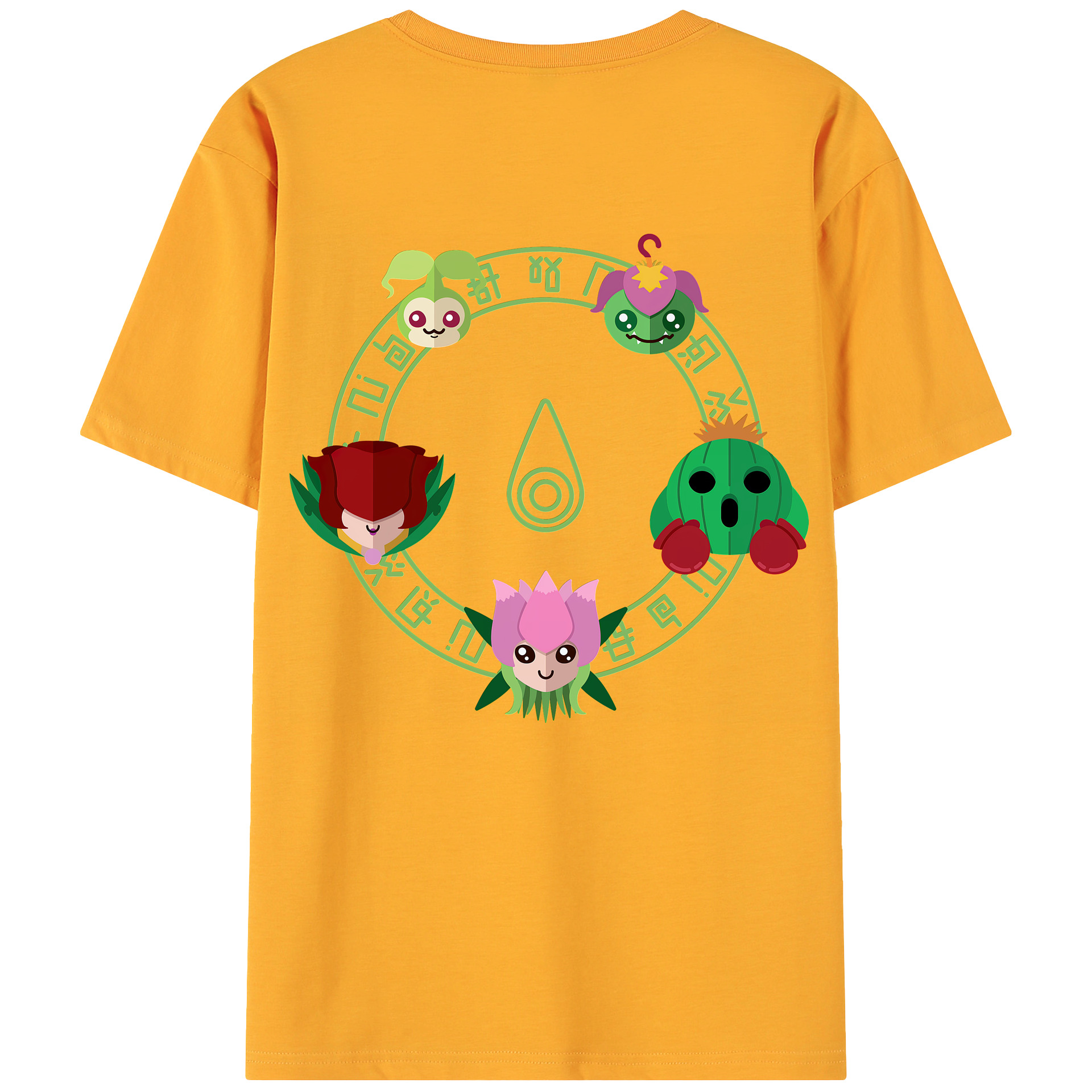（画像用） Digimon デジタルモンスター/デジモン 綿100％ メンズ半袖Tシャツ（バックプリント） 通気性