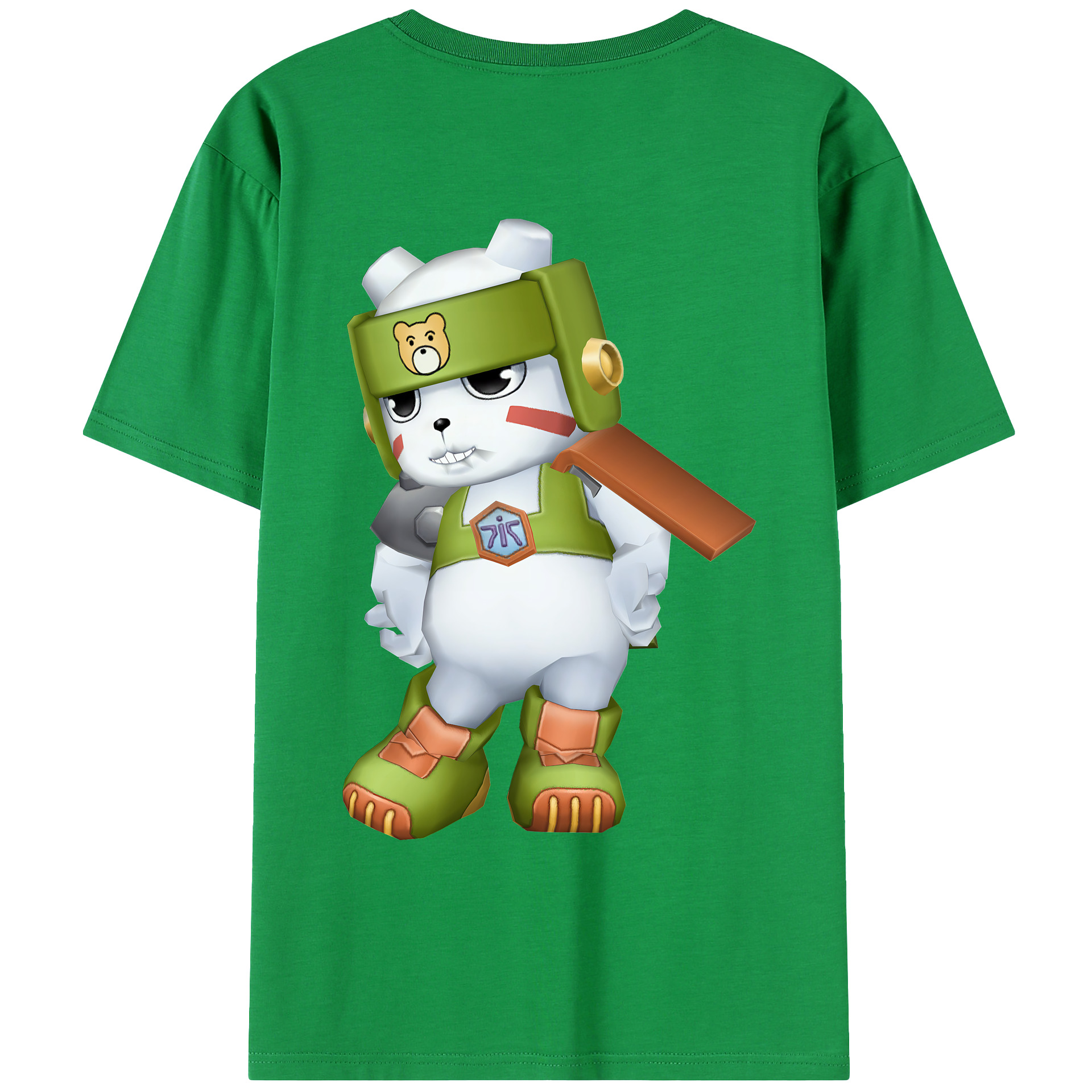 （画像用） Digimon デジタルモンスター/デジモン 綿100％ メンズ半袖Tシャツ（バックプリント） 通気性