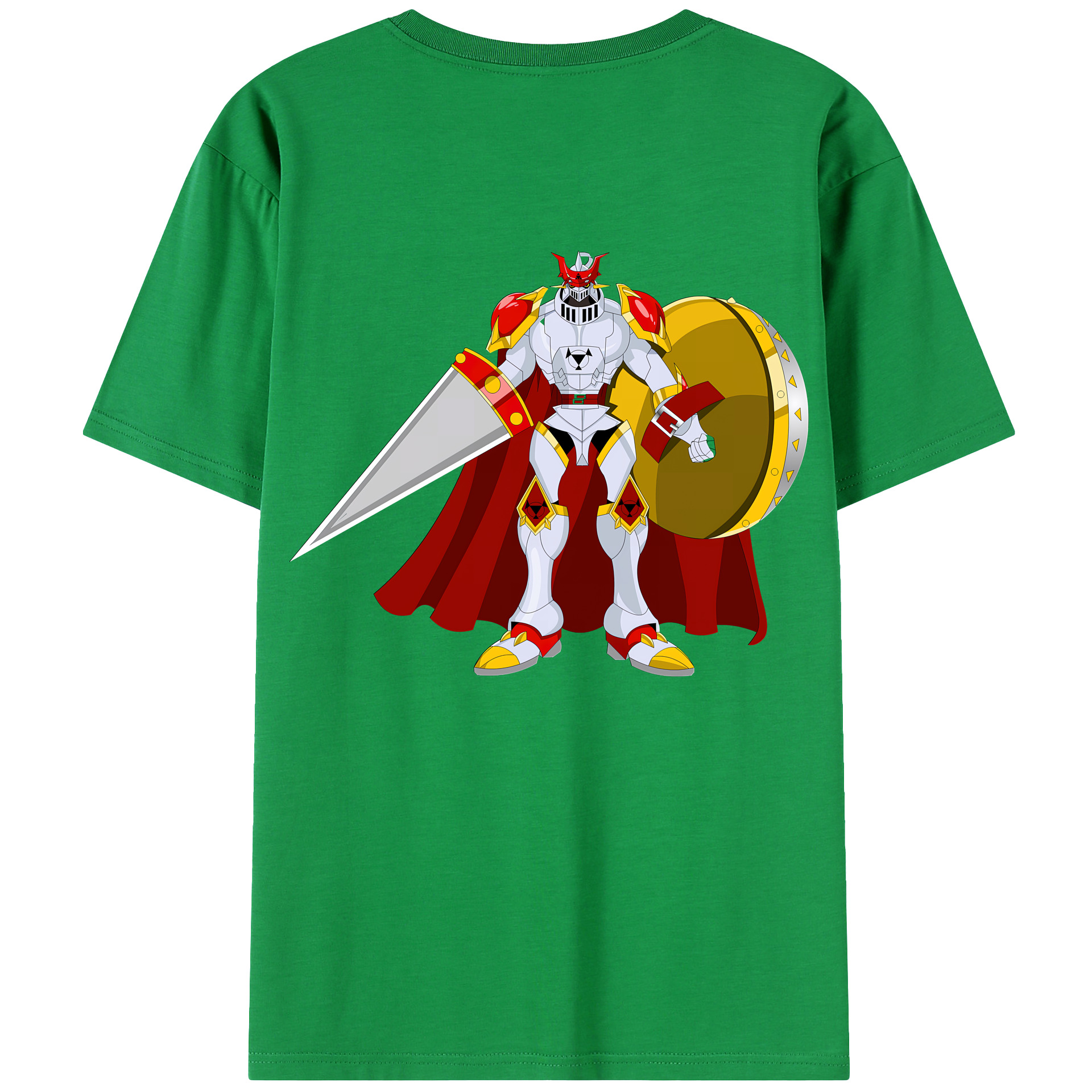 （画像用） Digimon デジタルモンスター/デジモン 綿100％ メンズ半袖Tシャツ（バックプリント） 通気性